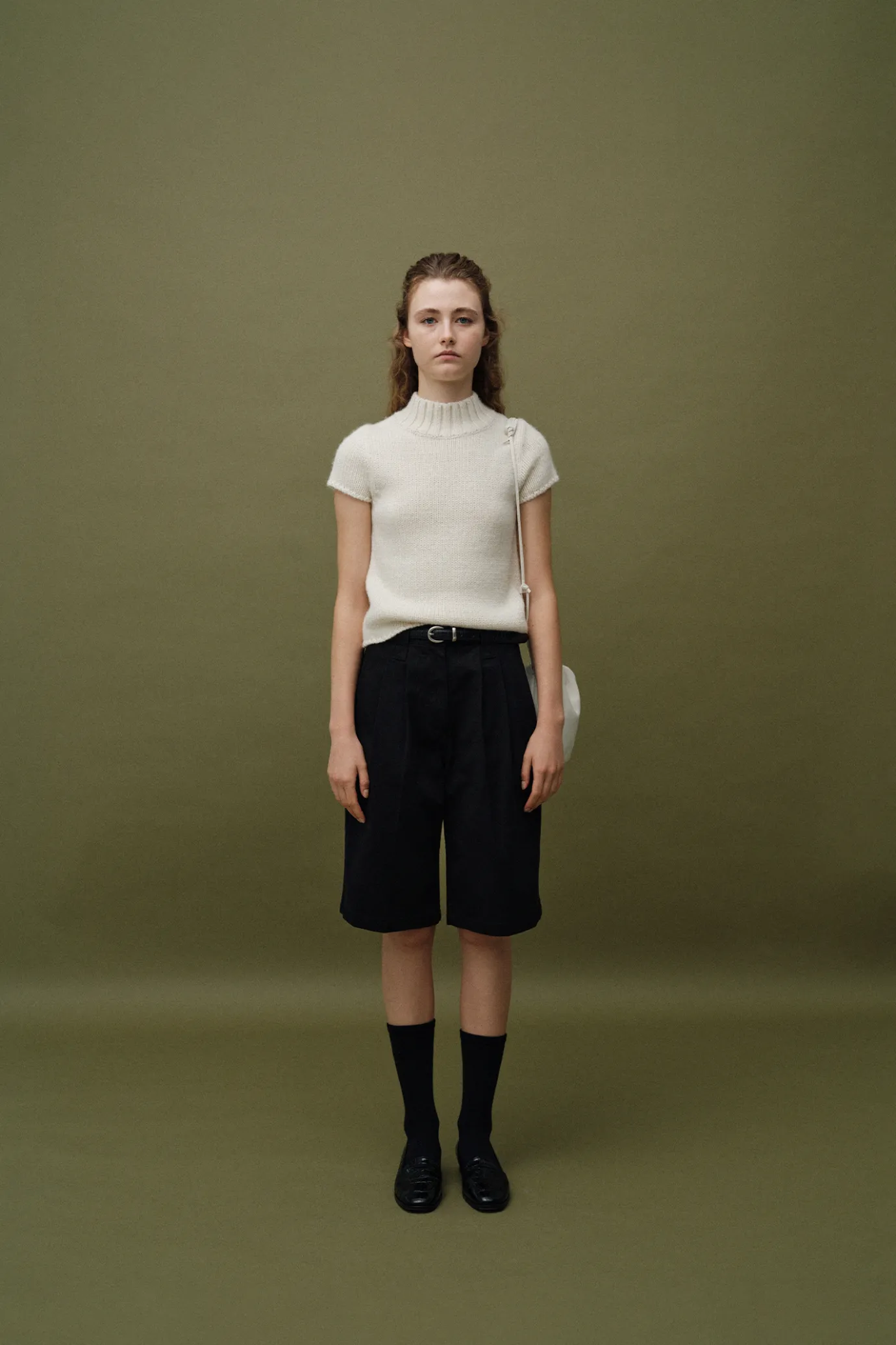 Nothing written Knitwear-Benico half neck knit (Ivory)