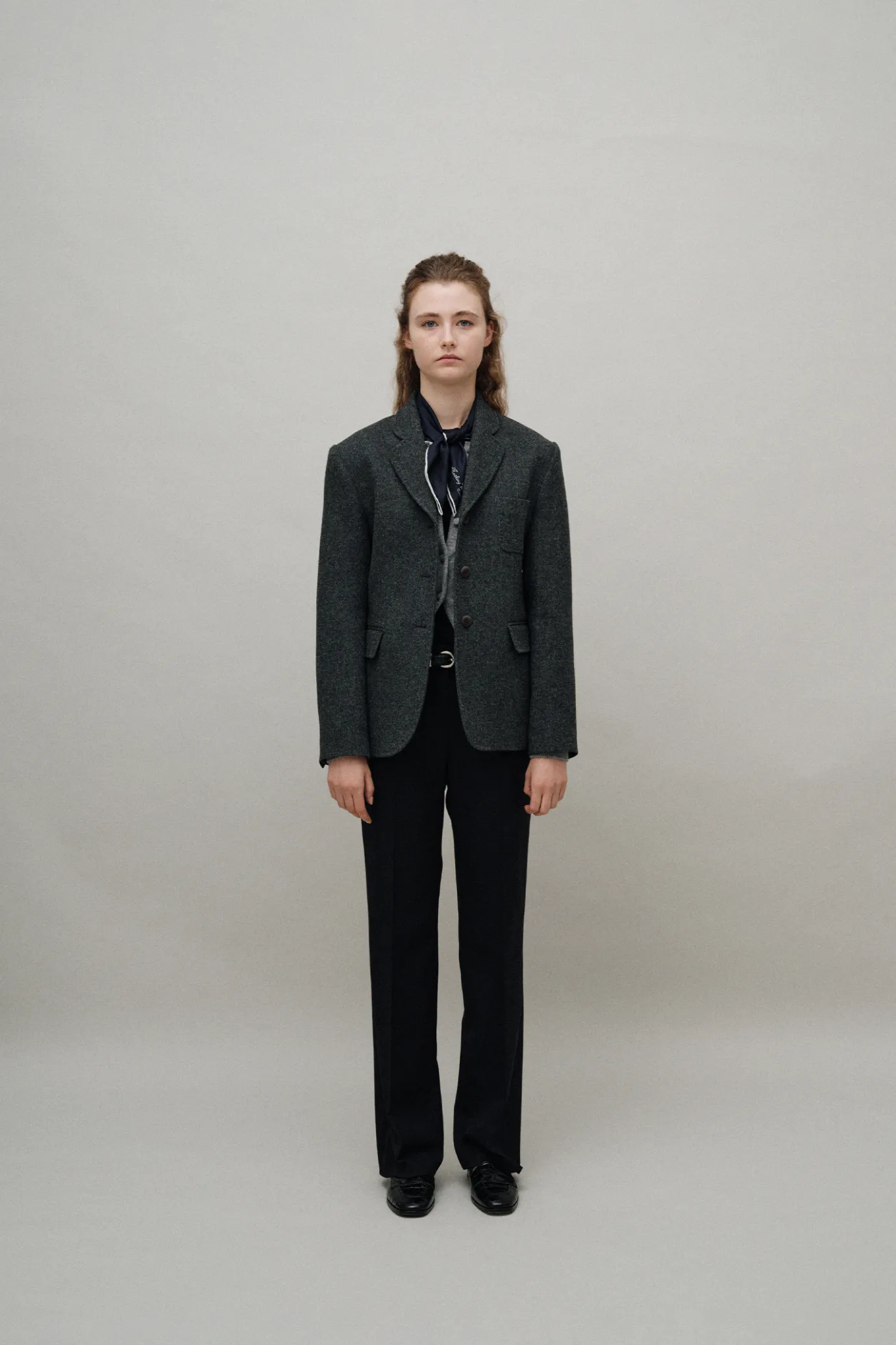 Nothing written Outwears-Bioni wool jacket (Dark gray)