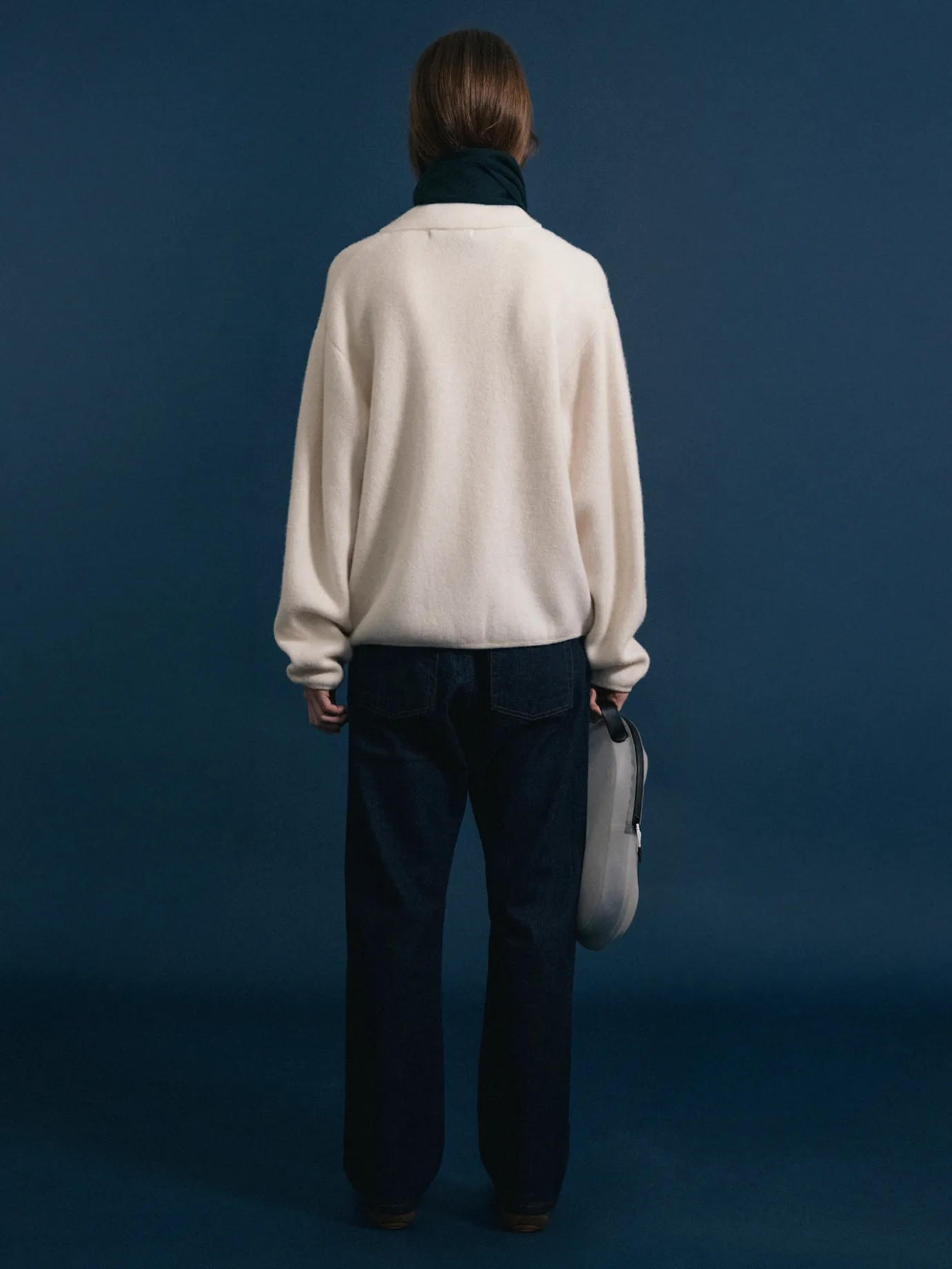 dicky_zipup_jumper_ivory_2.webp Nothing written Outwears | Knitwear-Dicky zip-up jumper (Ivory)