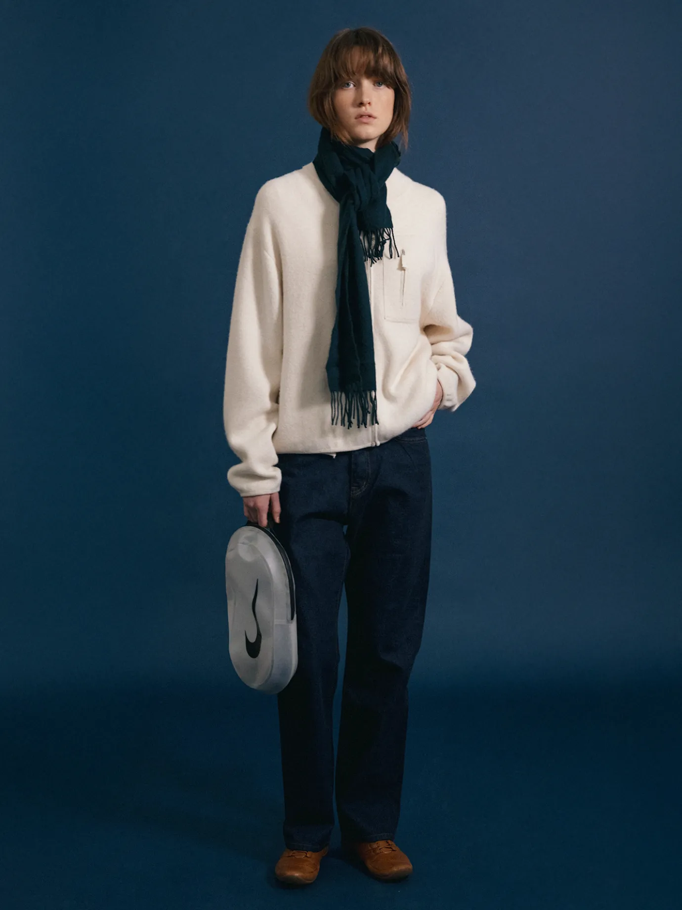 dicky_zipup_jumper_ivory_4.webp Nothing written Outwears | Knitwear-Dicky zip-up jumper (Ivory)