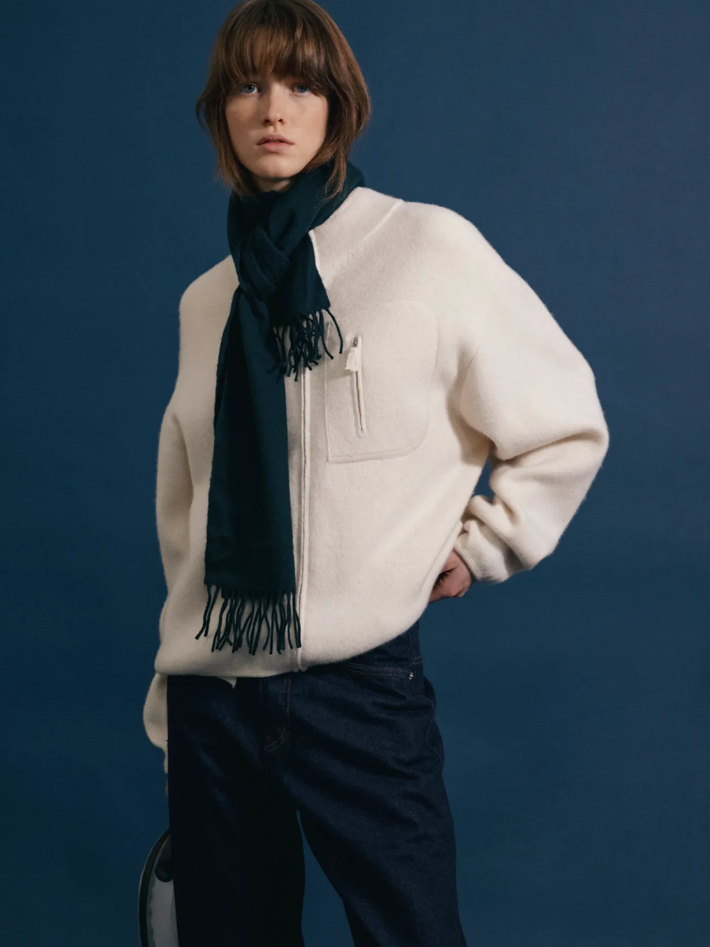 dicky_zipup_jumper_ivory_8.webp Nothing written Outwears | Knitwear-Dicky zip-up jumper (Ivory)