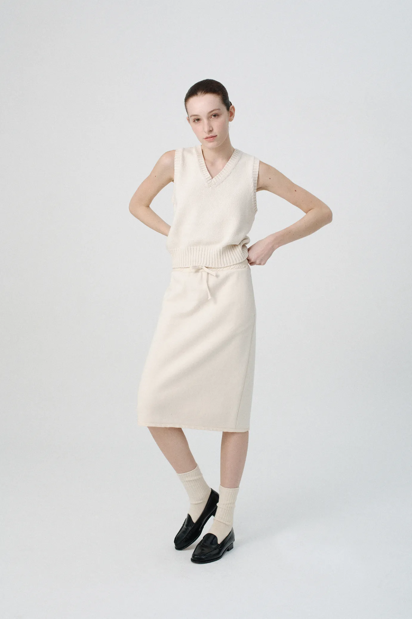 drawstring_cotton_midi_sk_3-1.webp Nothing written Skirts-Drawstring cotton midi skirt (Cream)