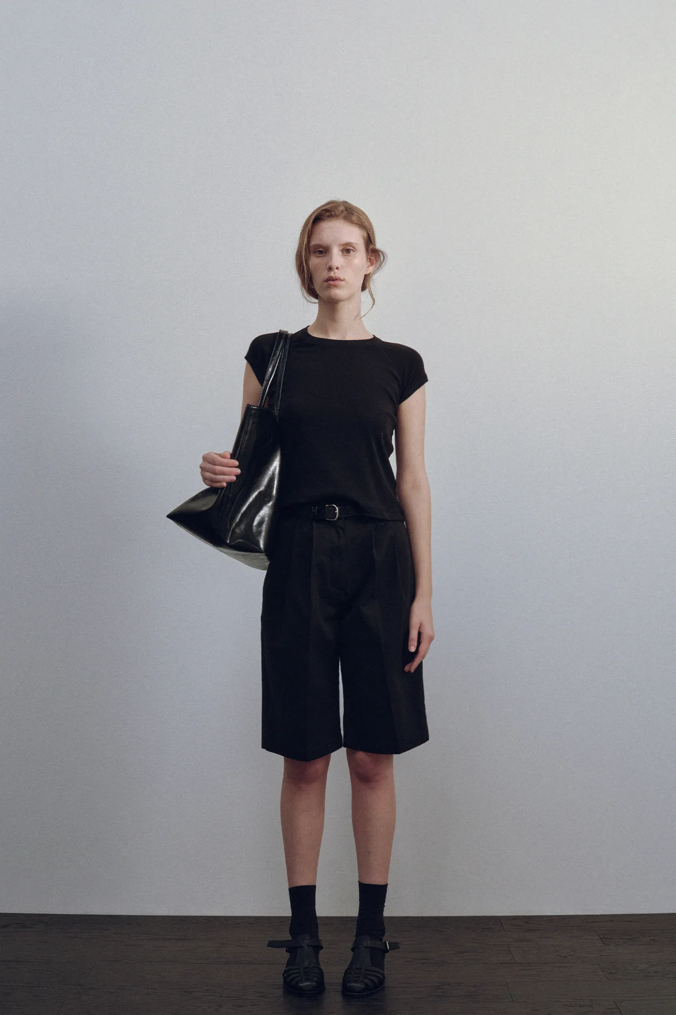 Nothing written T-shirt-Ester top (Black)