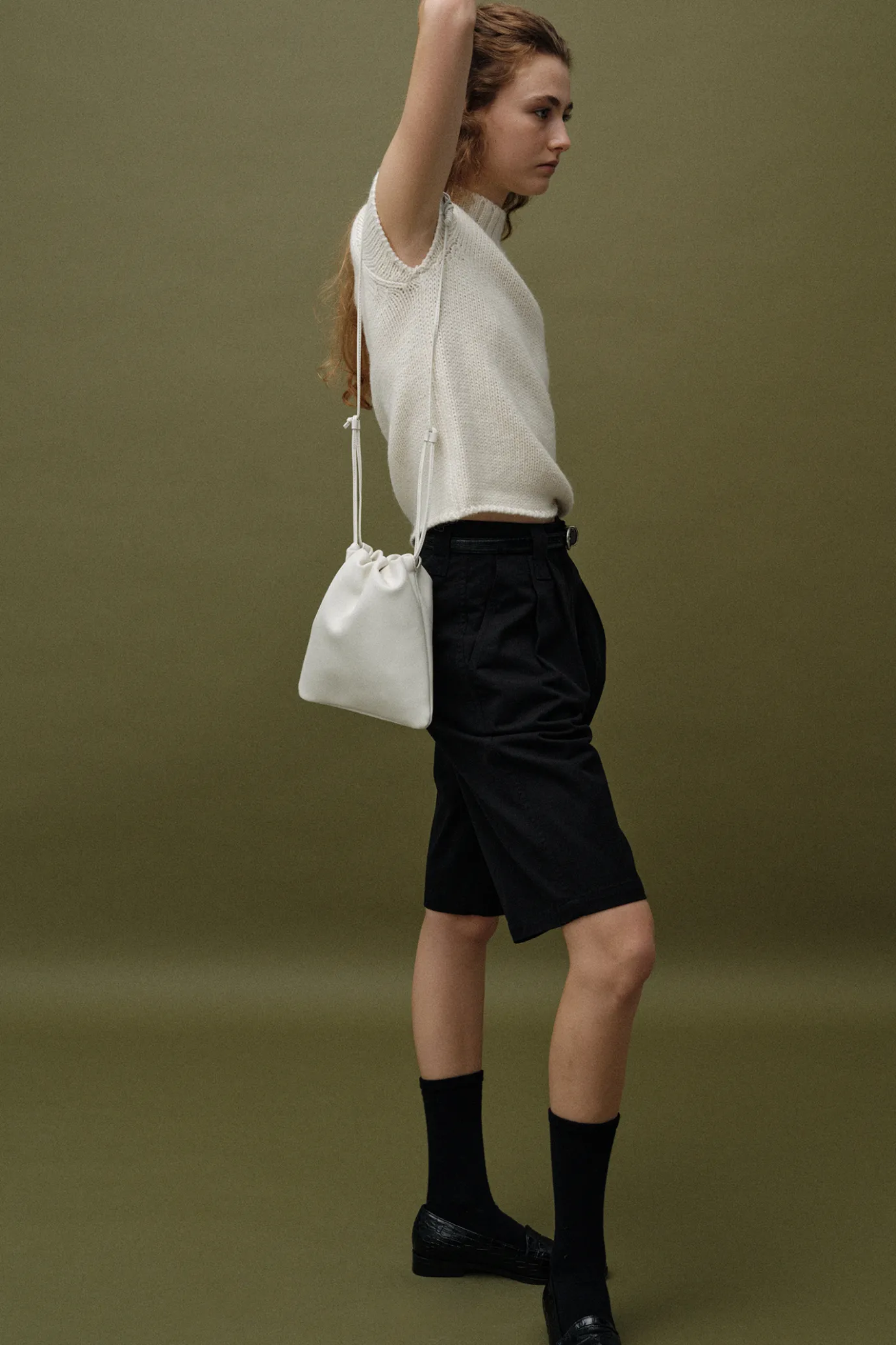 Nothing written Bags-Fatu shoulder bag (Cloud white)