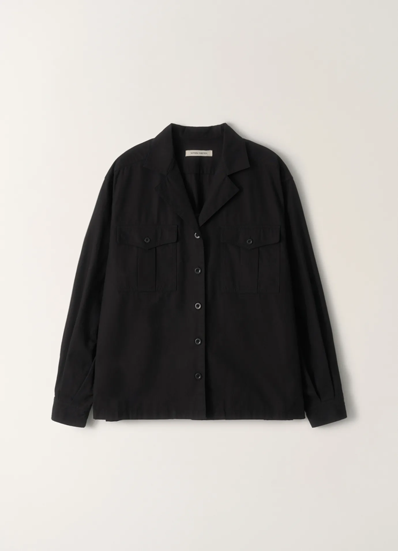 Nothing written Shirt-Gardeners cotton shirt (Chacoal)