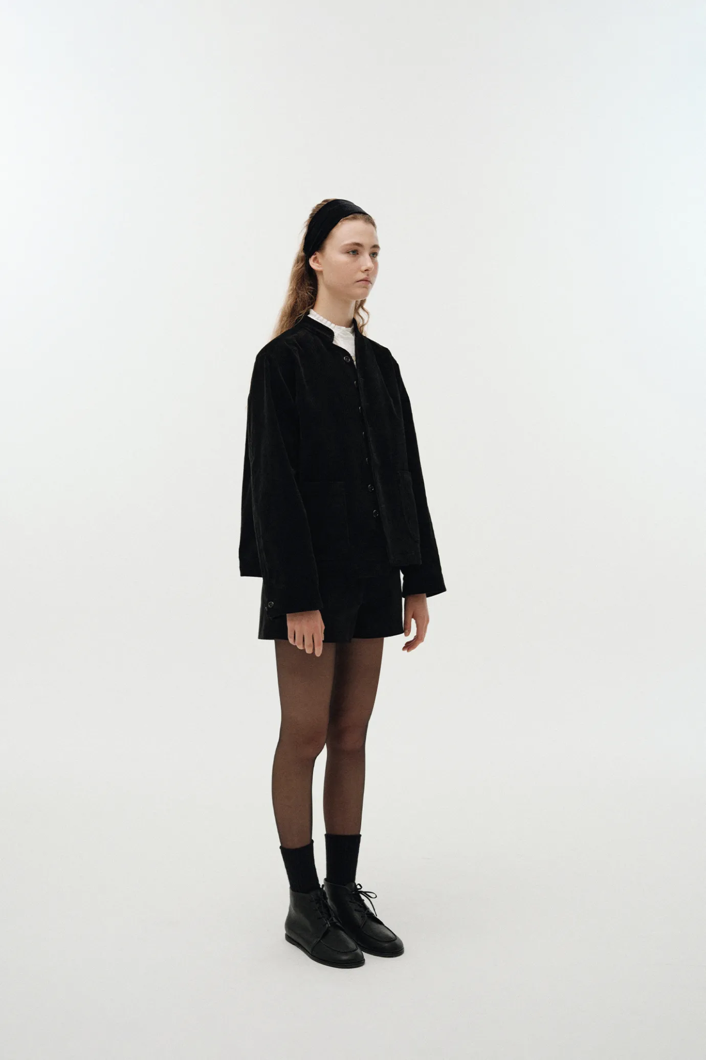 Nothing written Outwears-Glia corduroy jacket (Black)