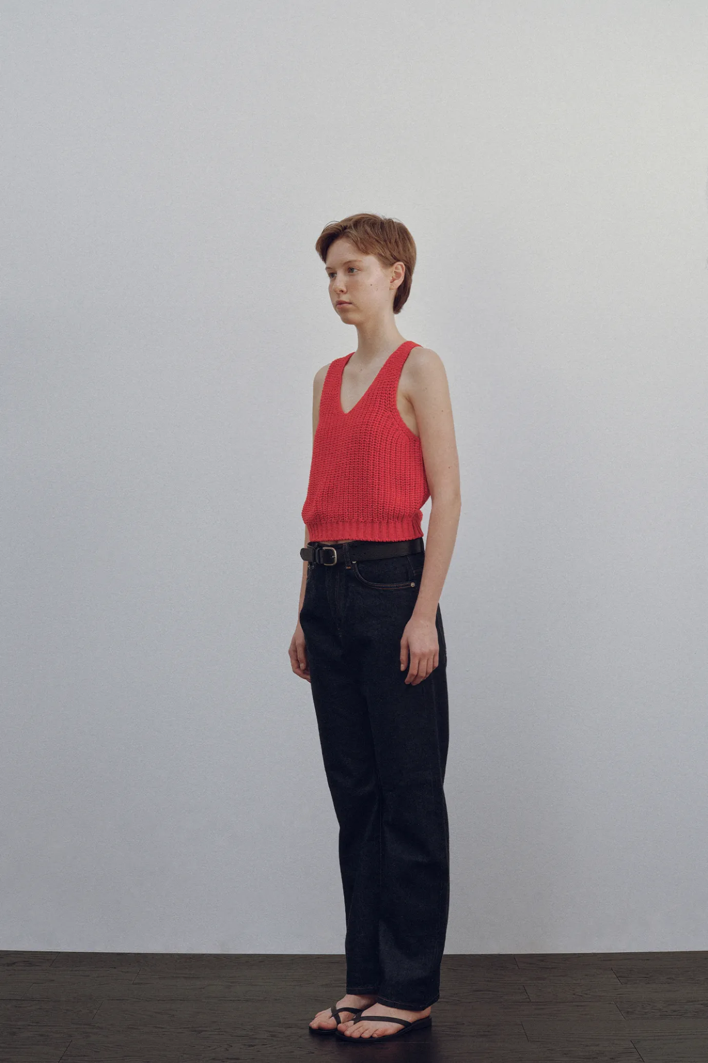 Nothing written Knitwear-Greta knit top (Red)