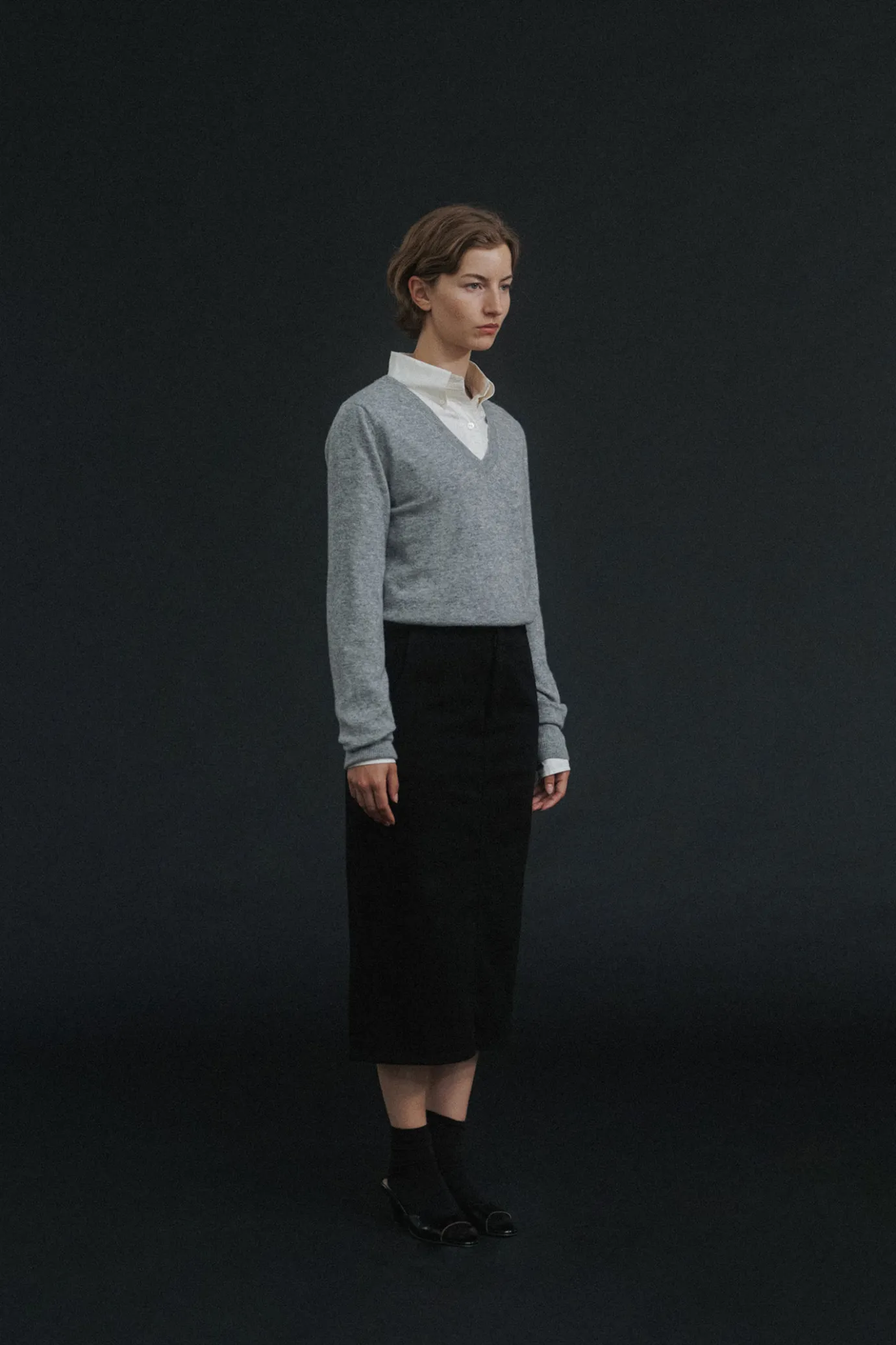 Nothing written Knitwear-Hany cashmere knit (Gray)