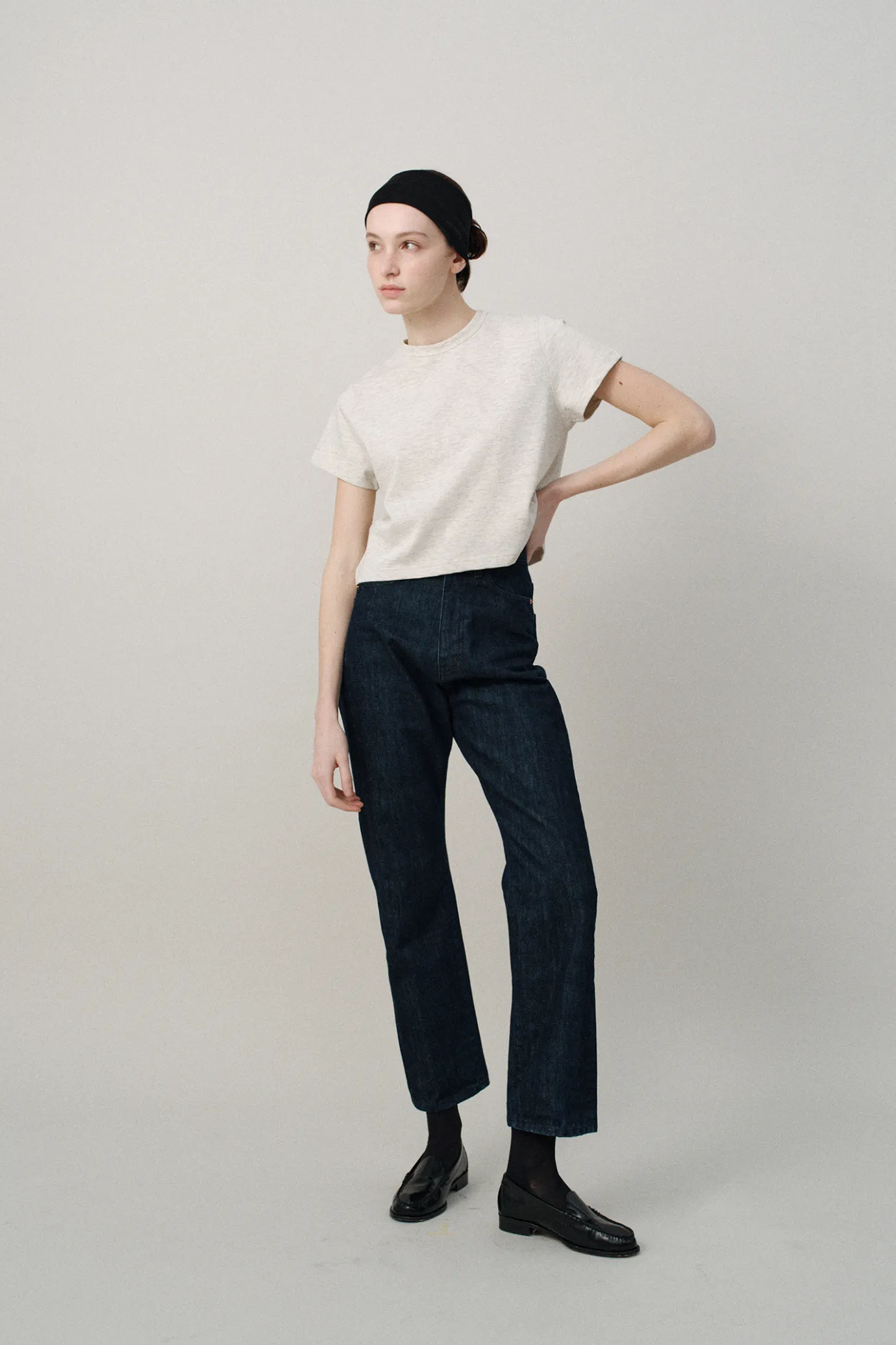 Nothing written T-shirt-2ND / Bobba cotton t-shirt (Oatmeal)