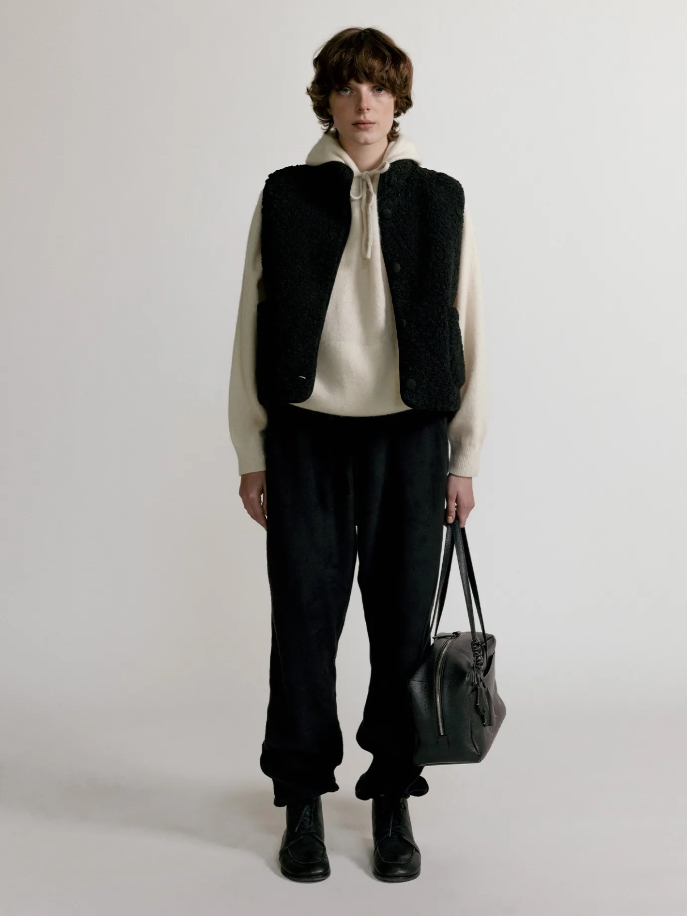 Nothing written Knitwear-2ND / Casta knit hoodie sweater (Ivory)