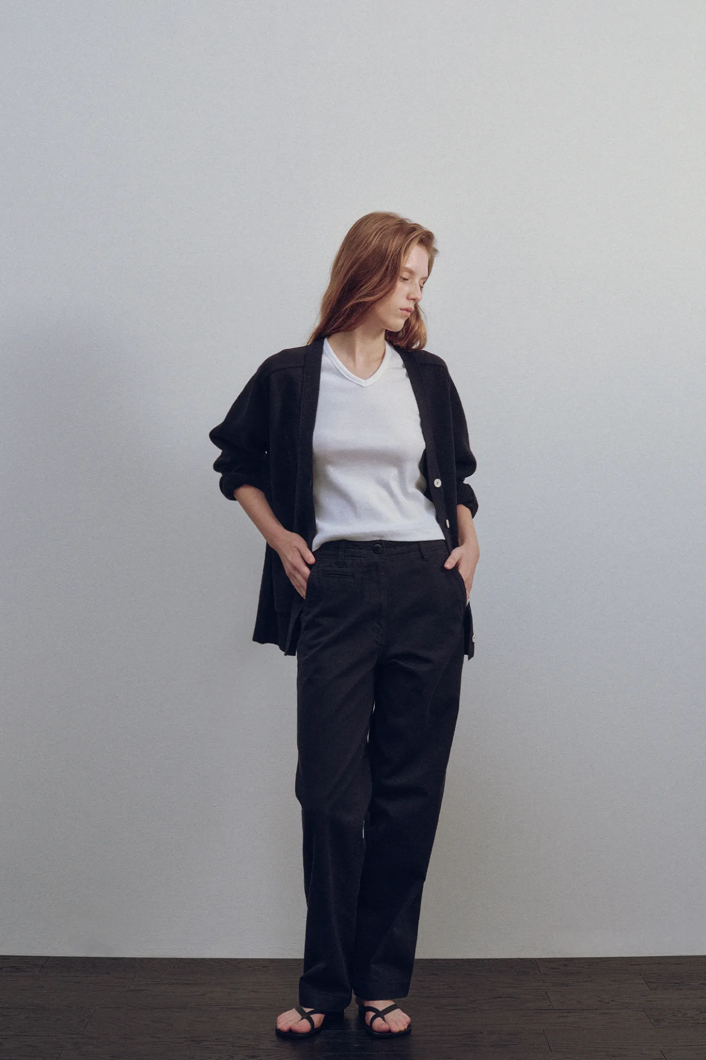 Nothing written Outwears | Knitwear-2ND / Classic paper cardigan (Navy)