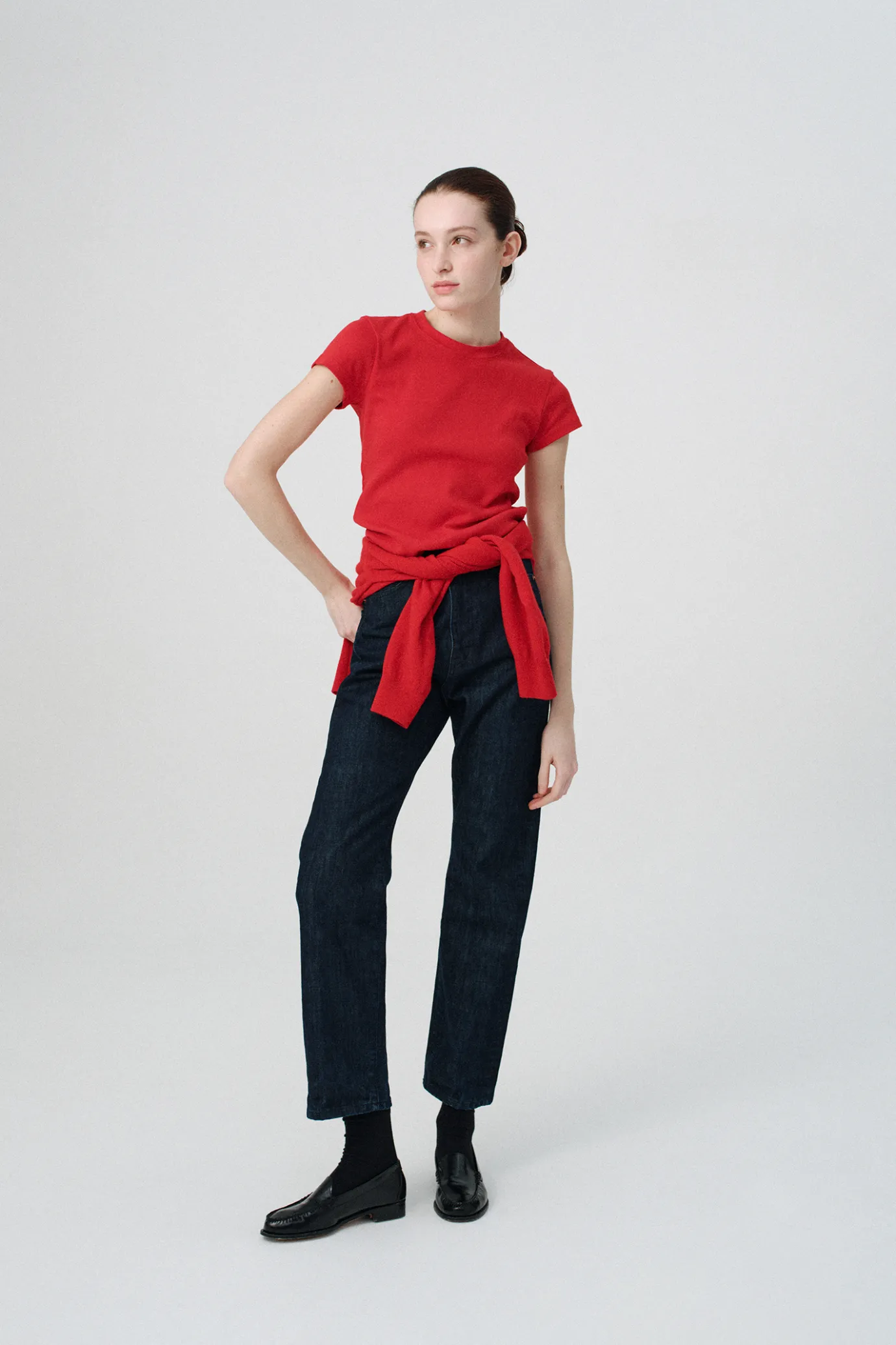 nd__emitt_wool_round_card_6.webp Nothing written Outwears | Knitwear-2ND / Emitt wool round cardigan (Red)