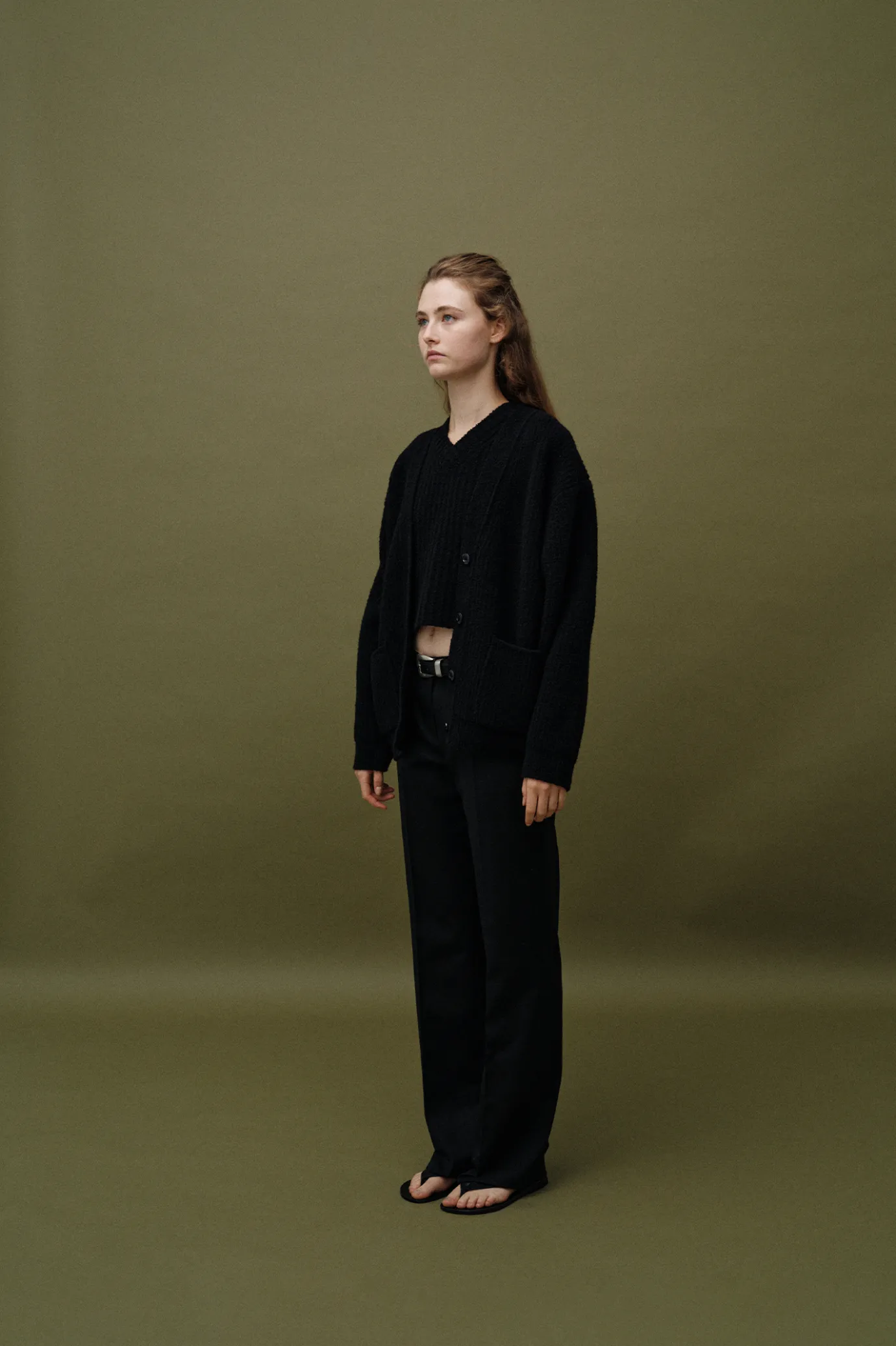 Nothing written Outwears | Knitwear-2ND / Garine wool cardigan (Black)