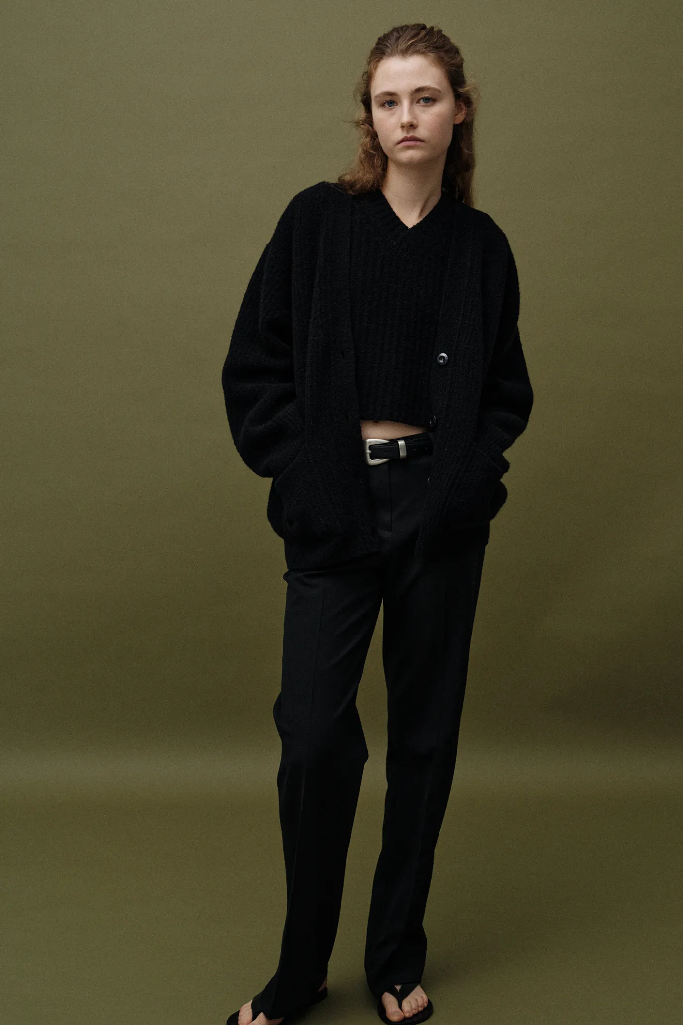 nd__garine_wool_cardigan__4-1.webp Nothing written Outwears | Knitwear-2ND / Garine wool cardigan (Black)