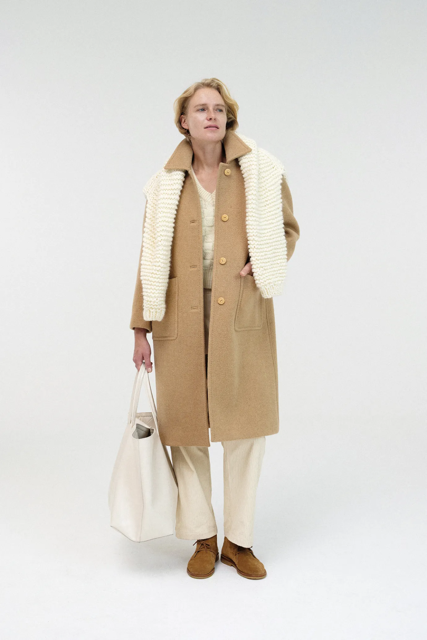 nd__large_tote_bag_spare__3.webp Nothing written Bags-2ND / Large tote bag (Spare white)