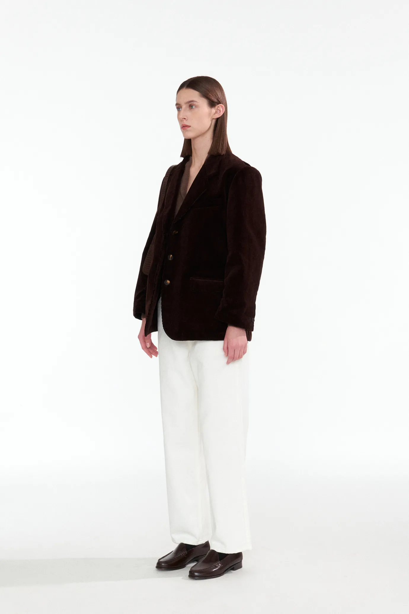 Nothing written Outwears-2ND / Morison corduroy jacket (Dark brown)