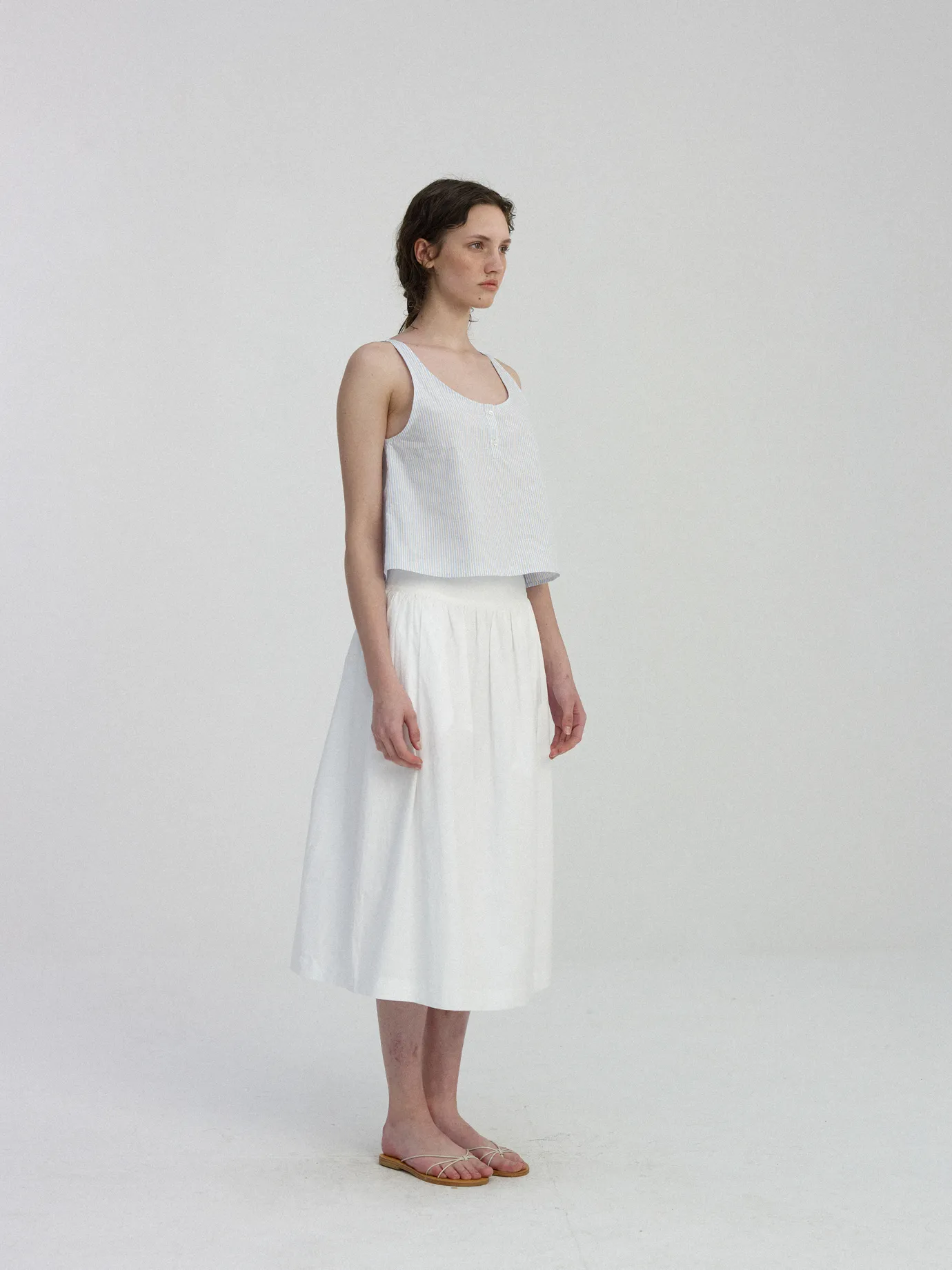 Nothing written Shirt-Neus scoop-neck stripe shirt (Stripe)