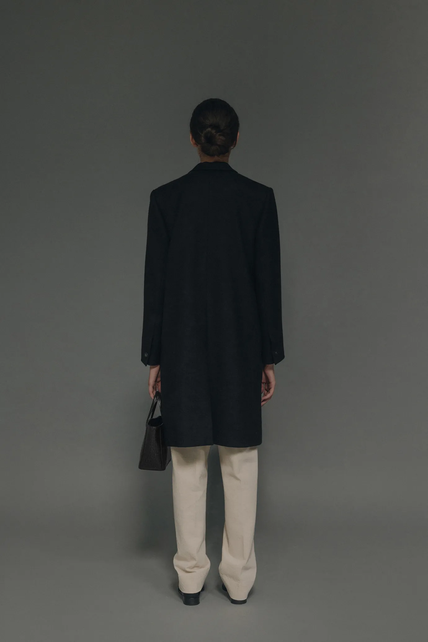 parker_single_twill_coat__2.webp Nothing written Outwears-Parker single twill coat (Black)