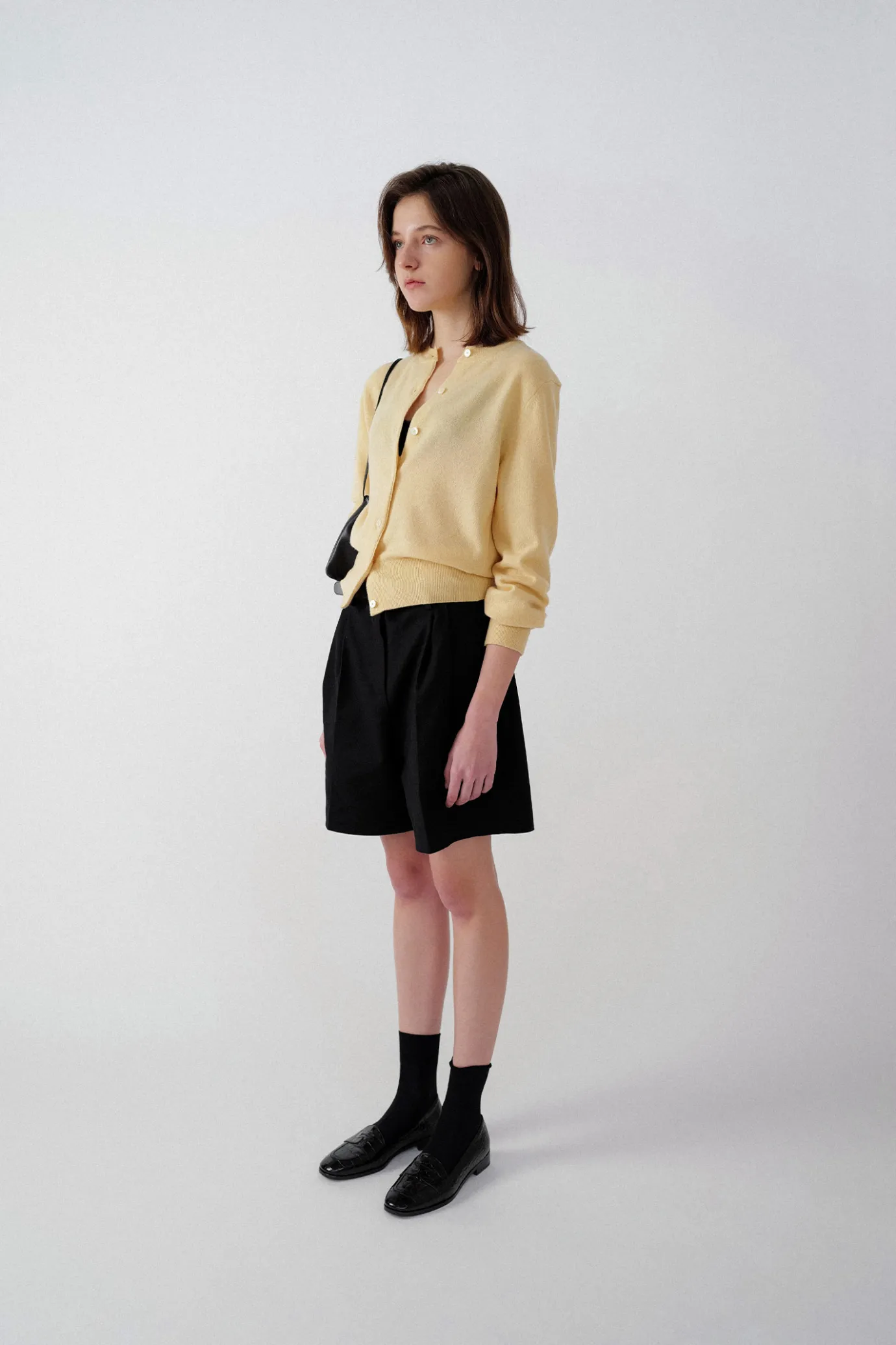 Nothing written Outwears | Knitwear-3RD / Emitt wool round cardigan (Yellow)