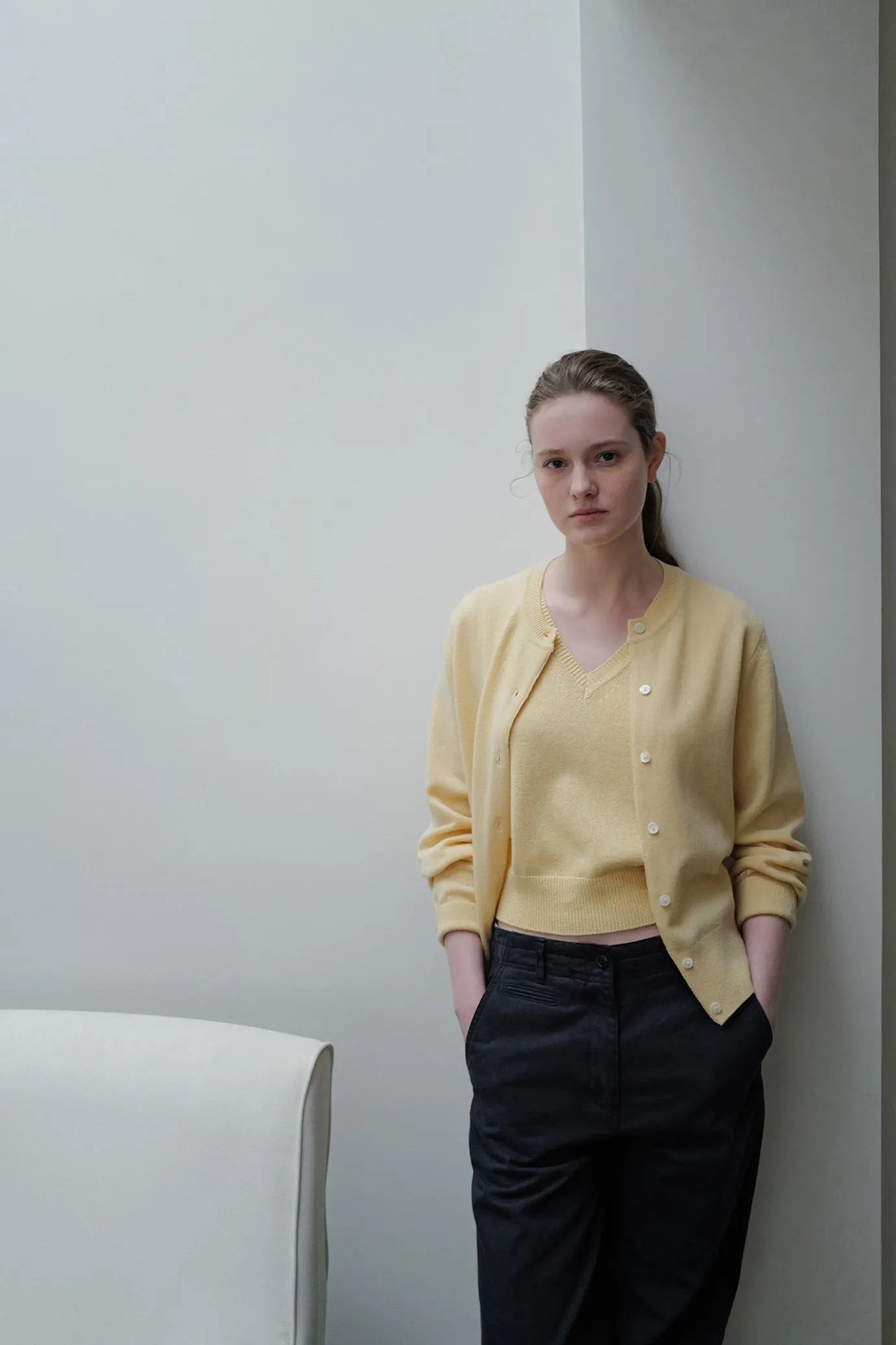 rd__emitt_wool_round_card_4.webp Nothing written Outwears | Knitwear-3RD / Emitt wool round cardigan (Yellow)