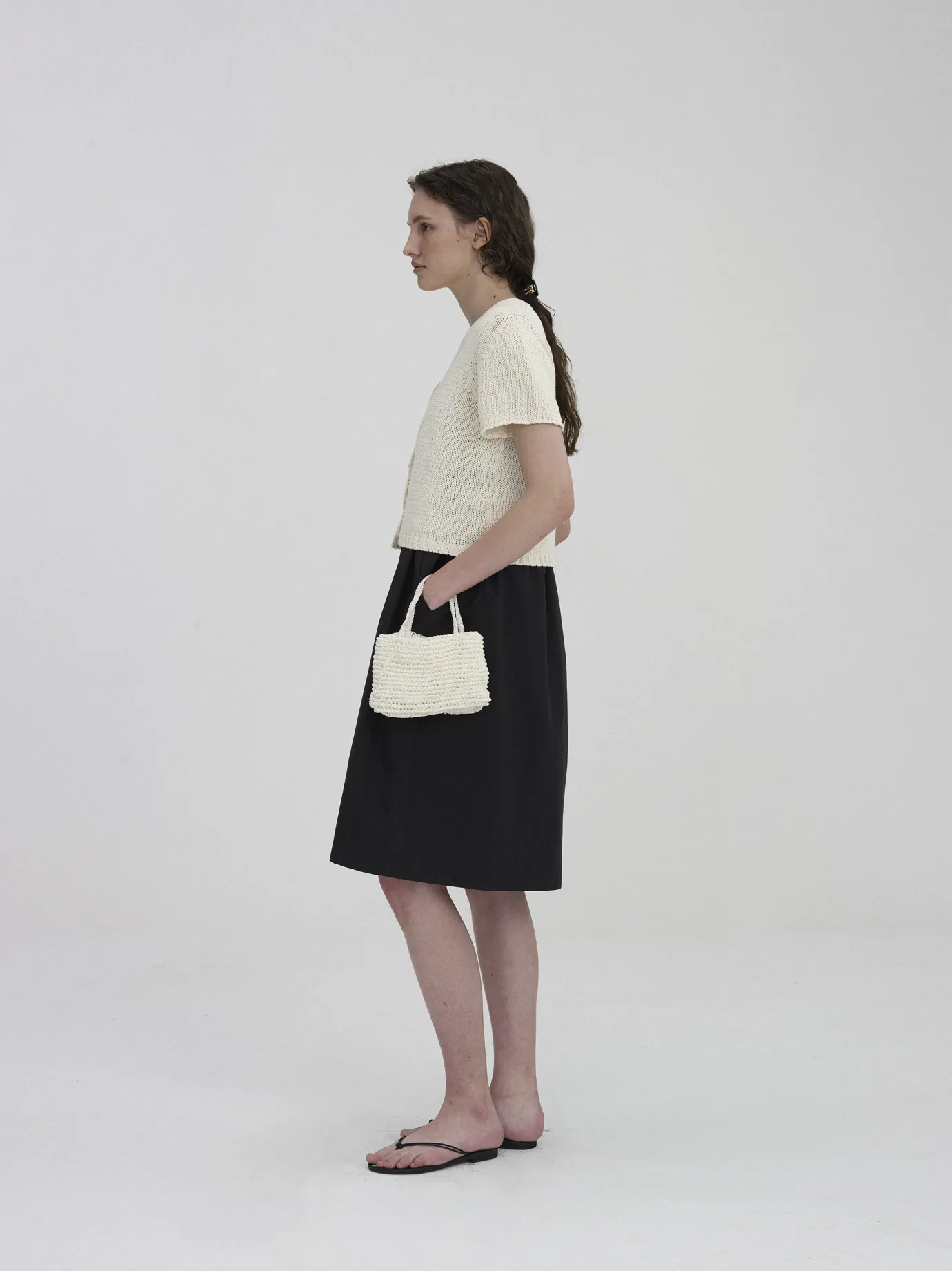 Nothing written Bags | Exclusive-3RD / Jupi knitted bag (Ivory)