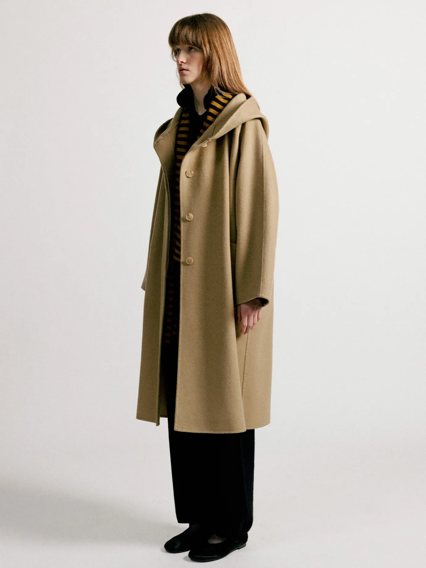 Nothing written Outwears-3RD / Keiko hoodie coat (Beige)