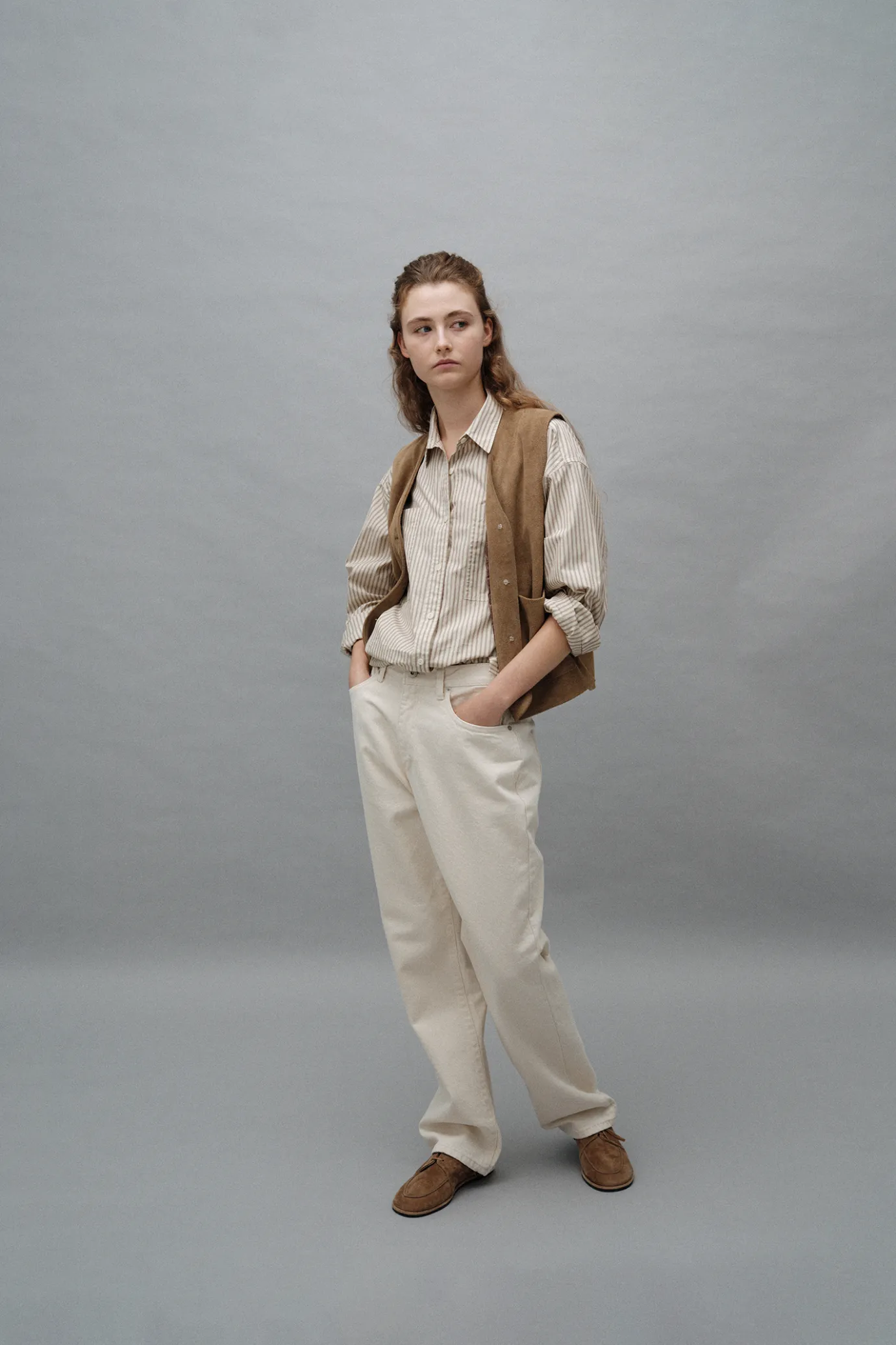 Nothing written Shoes | Exclusive-3RD / Lace-up shoes (Beige brown)