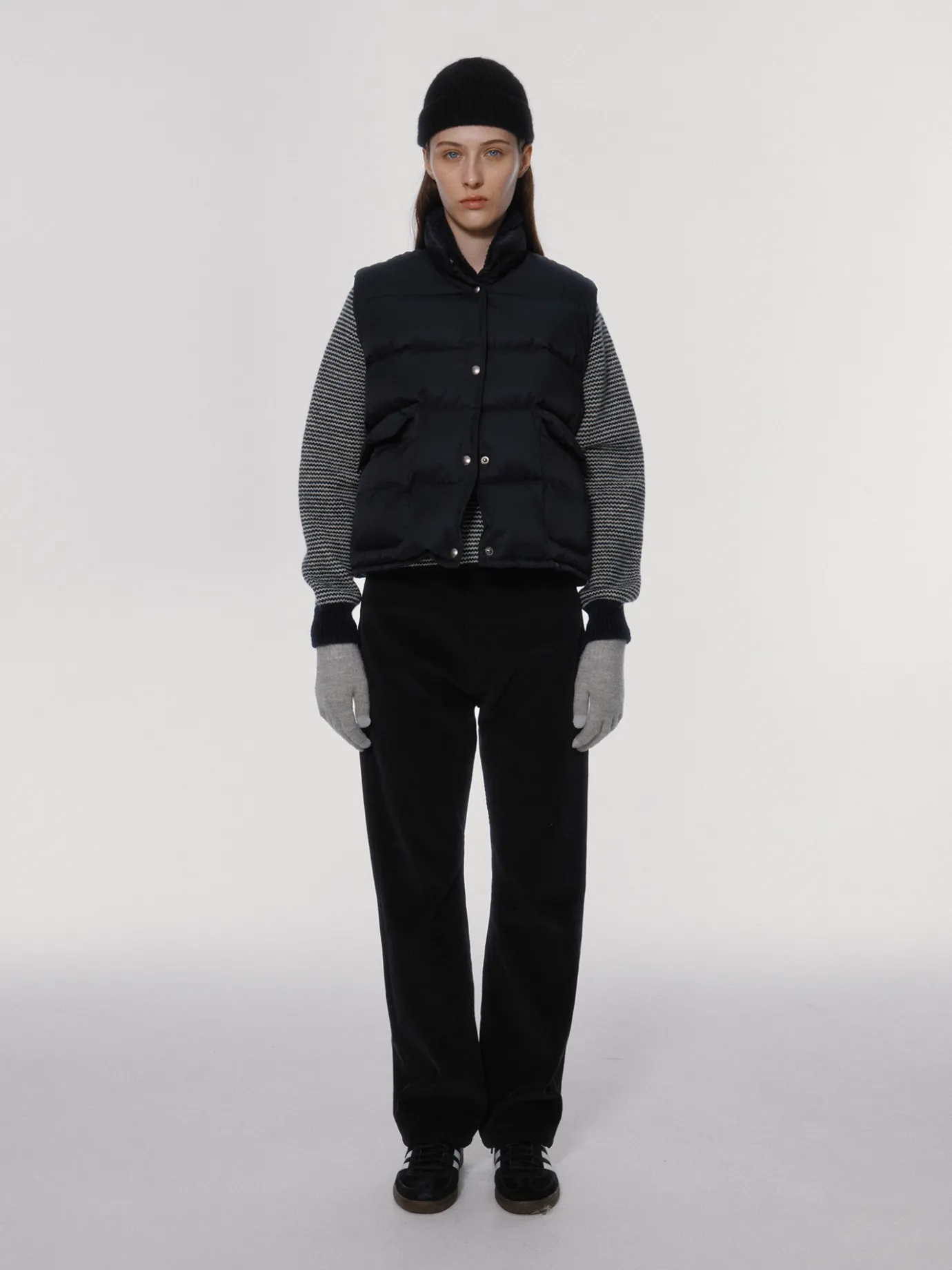 Nothing written Outwears-3RD / Michelin puffer vest (Dark navy)