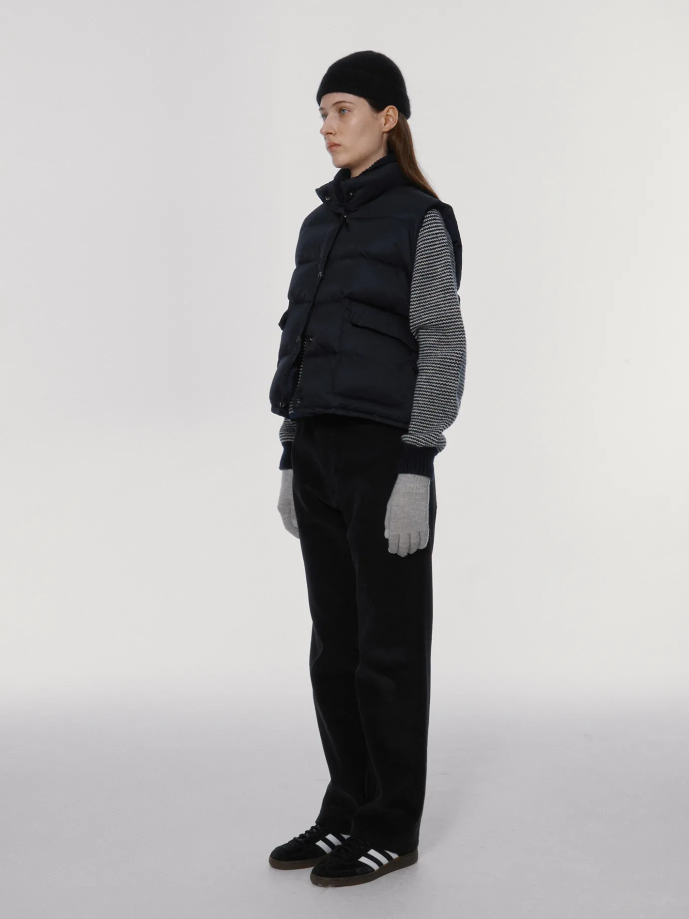 Nothing written Outwears-3RD / Michelin puffer vest (Dark navy)