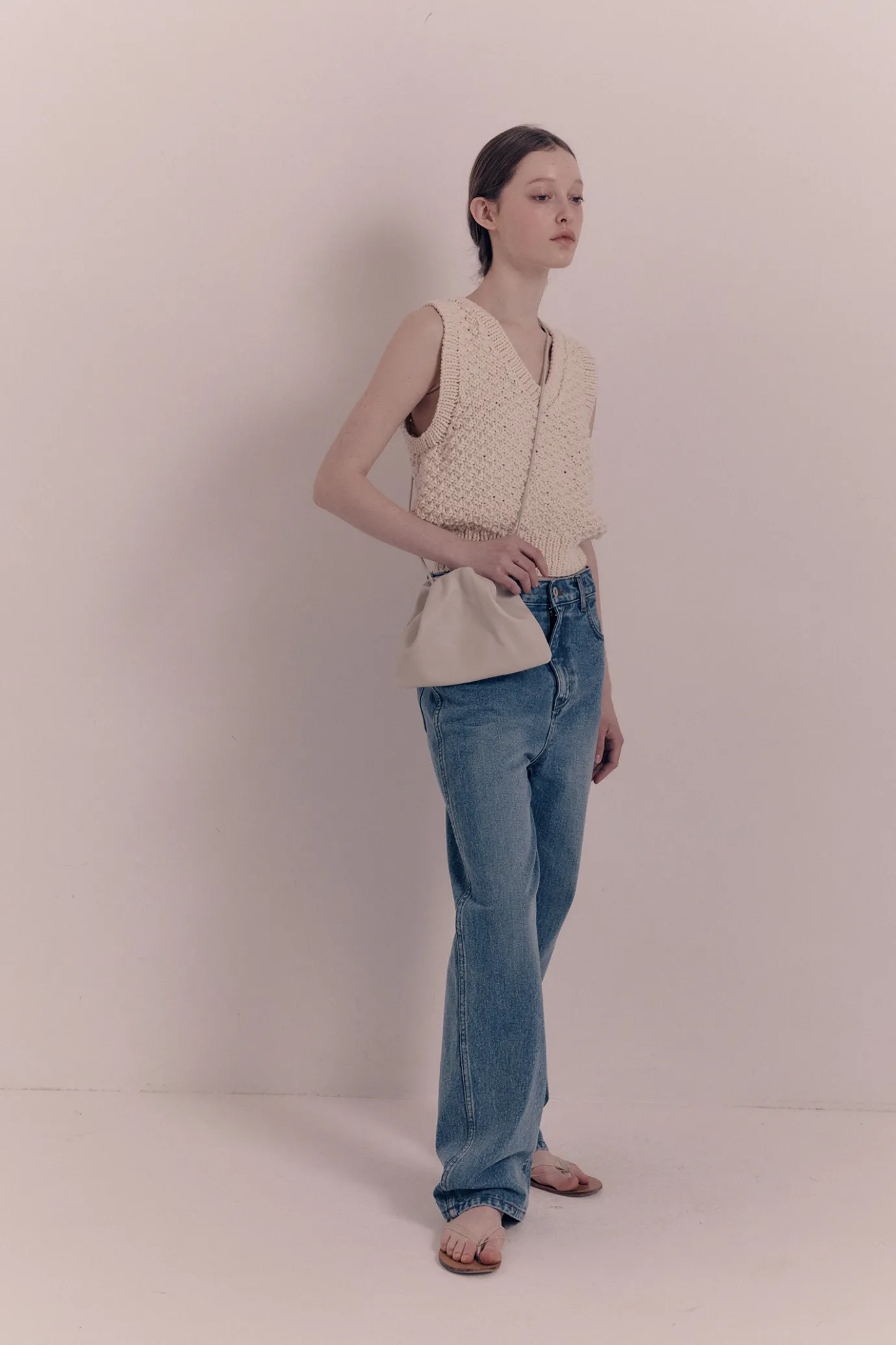 Nothing written Bags-3RD / Nella strap bag (Light beige)