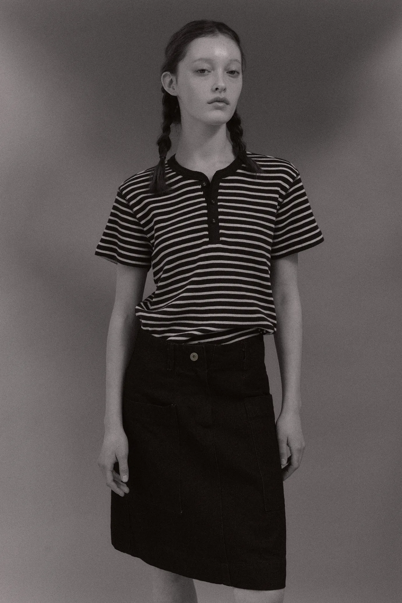 rd__penico_stripe_tshirt__5.webp Nothing written T-shirt-3RD / Penico stripe t-shirt (Navy)