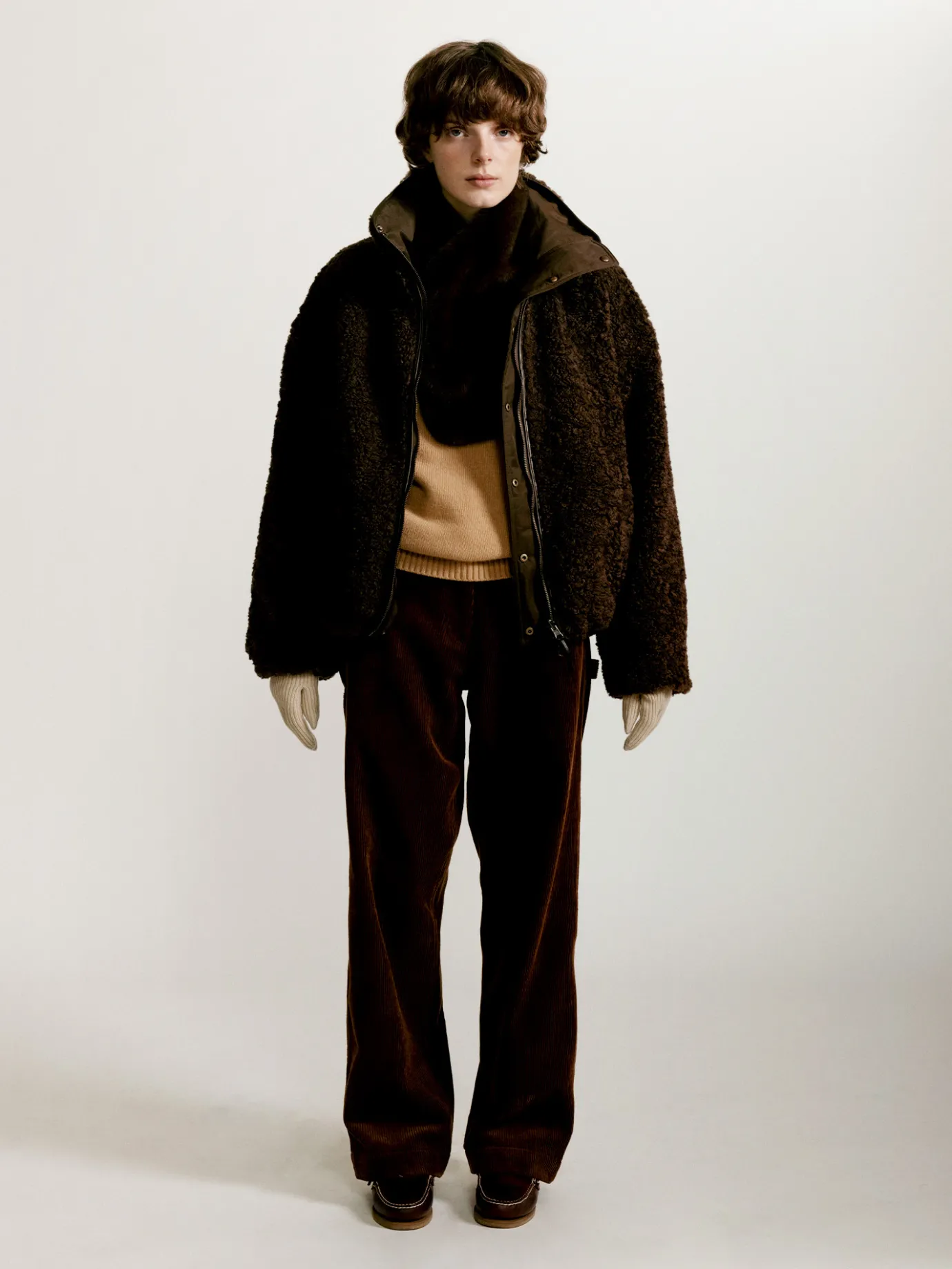 Nothing written Outwears-3RD / Pooh reversible jumper (Dark brown)