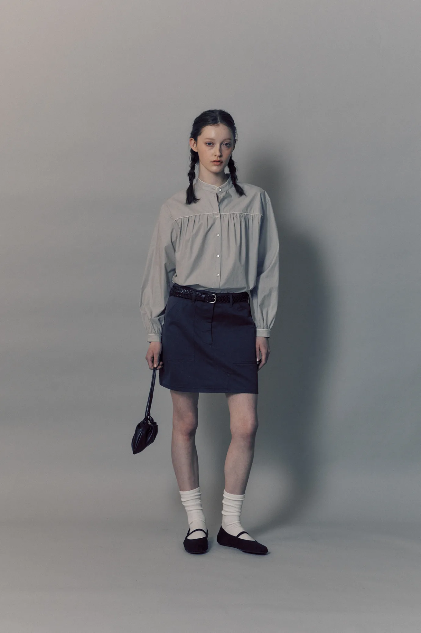 Nothing written Skirts-3RD / Sam mini skirt (Charcoal)