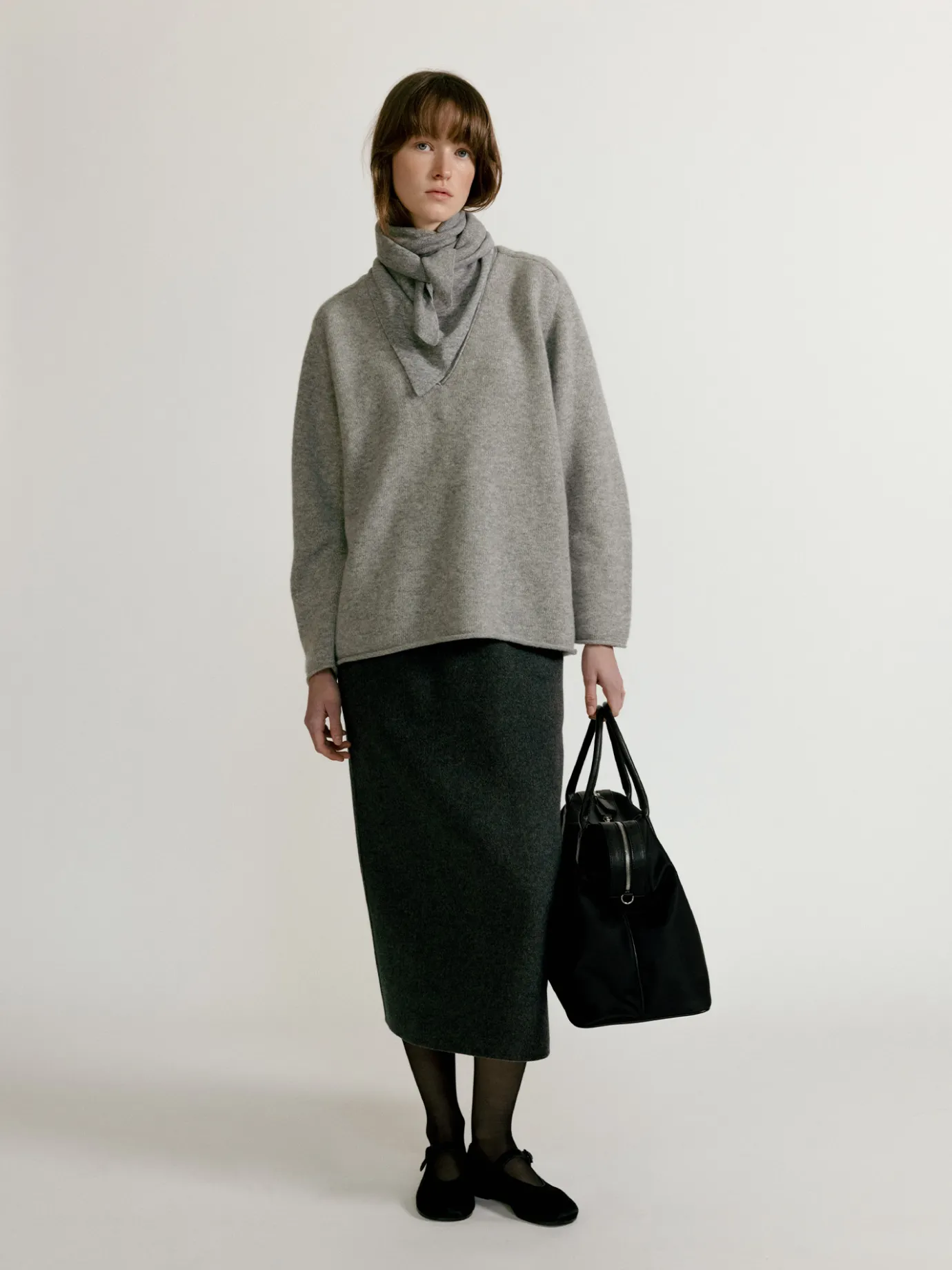Nothing written Skirts-3RD / Sander skirt (Dark gray)