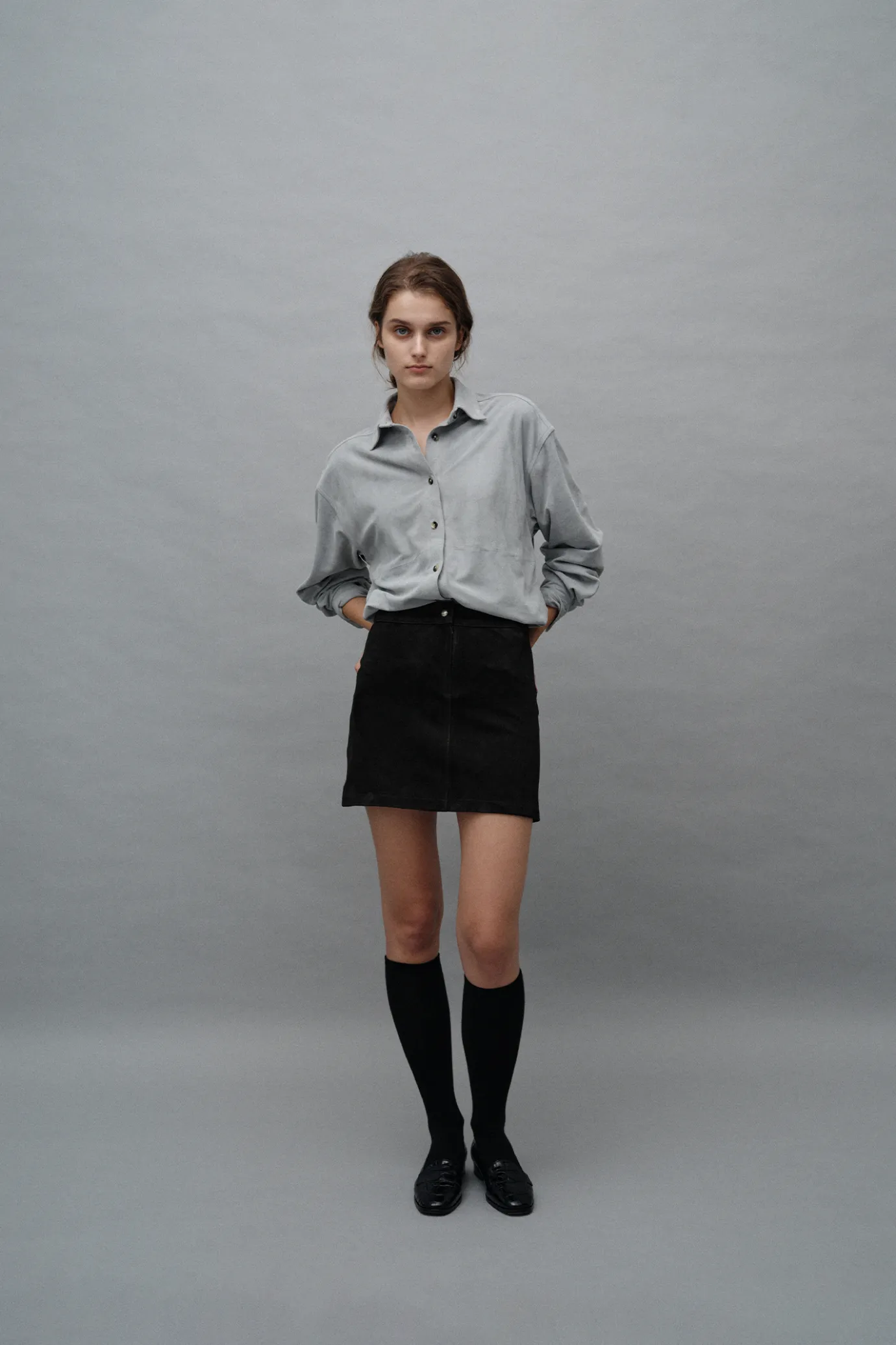 Nothing written Skirts-Rona suede skirt (Dark brown)