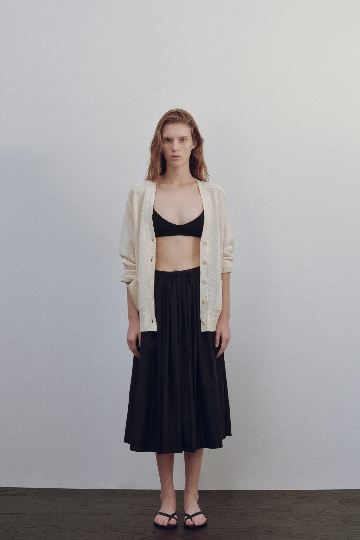 Nothing written Swimwear-Seersucker bikini (Black)