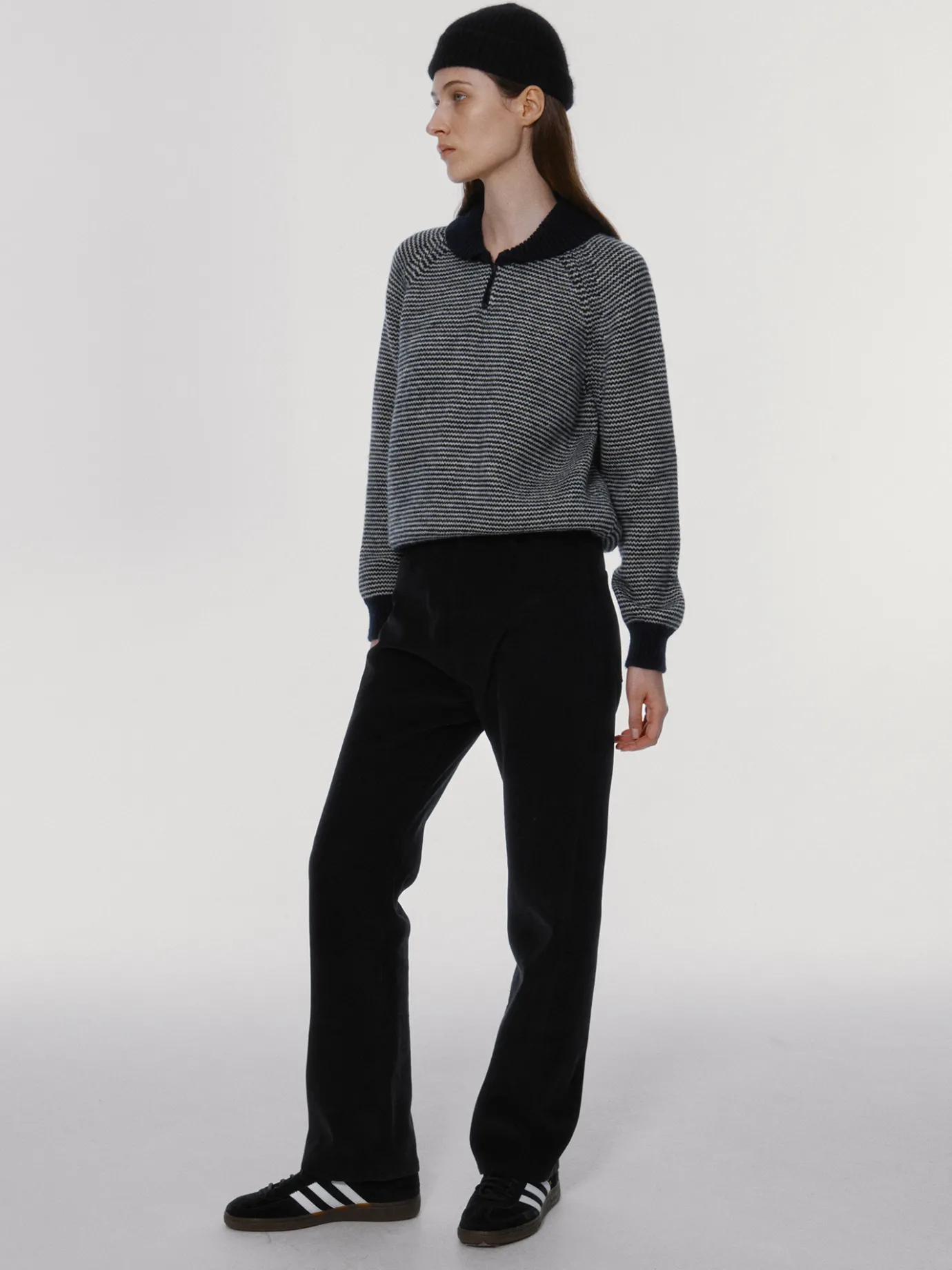 th__caron_stripe_jumper_d_6.webp Nothing written Knitwear-7TH / Caron stripe jumper (Dark navy)