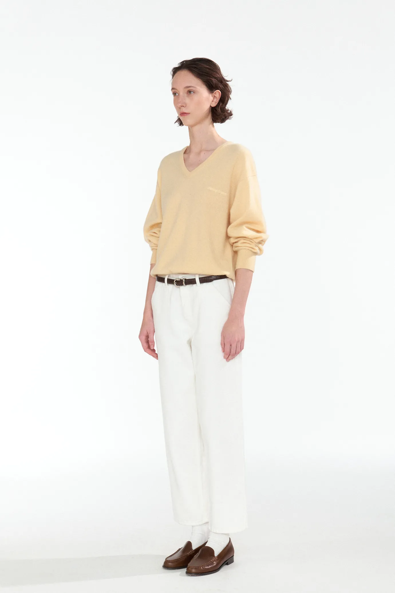 Nothing written Knitwear-9TH / Haig v-neck pullover (Harvest)