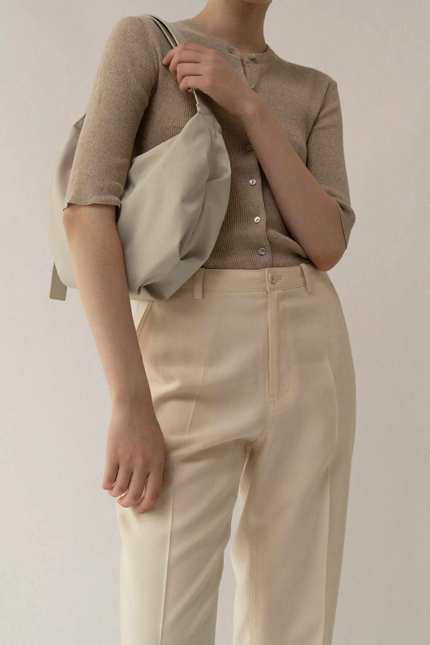 th__ht_nylon_shoulder_bag_2.webp Nothing written Bags-58TH / HT nylon shoulder bag (Salt)