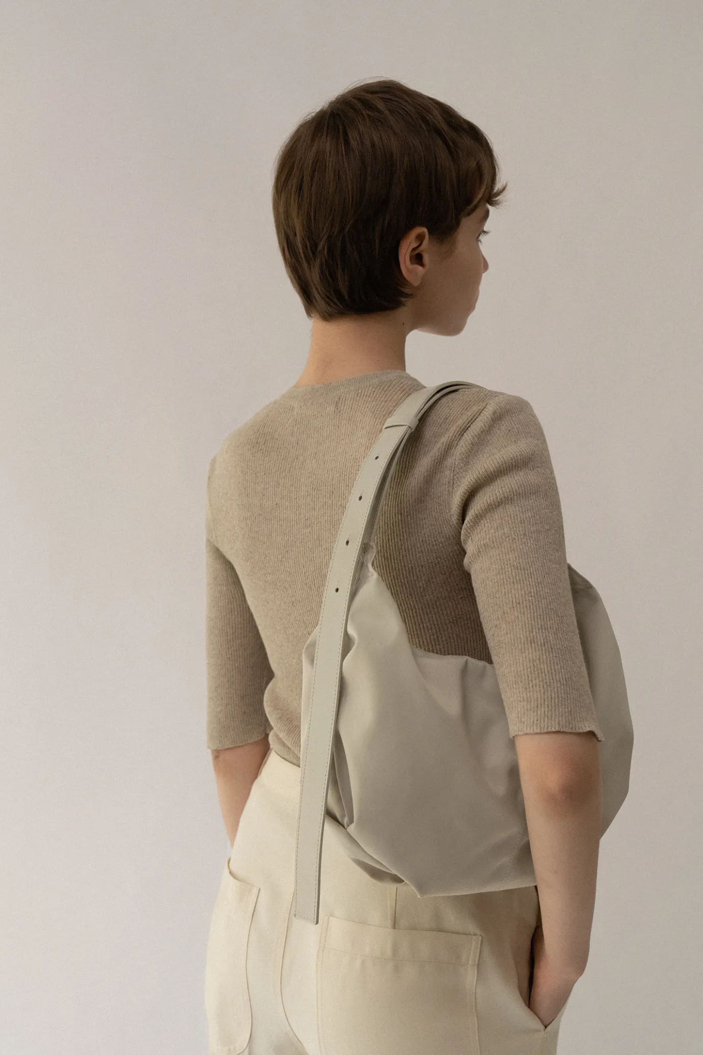 th__ht_nylon_shoulder_bag_5.webp Nothing written Bags-58TH / HT nylon shoulder bag (Salt)