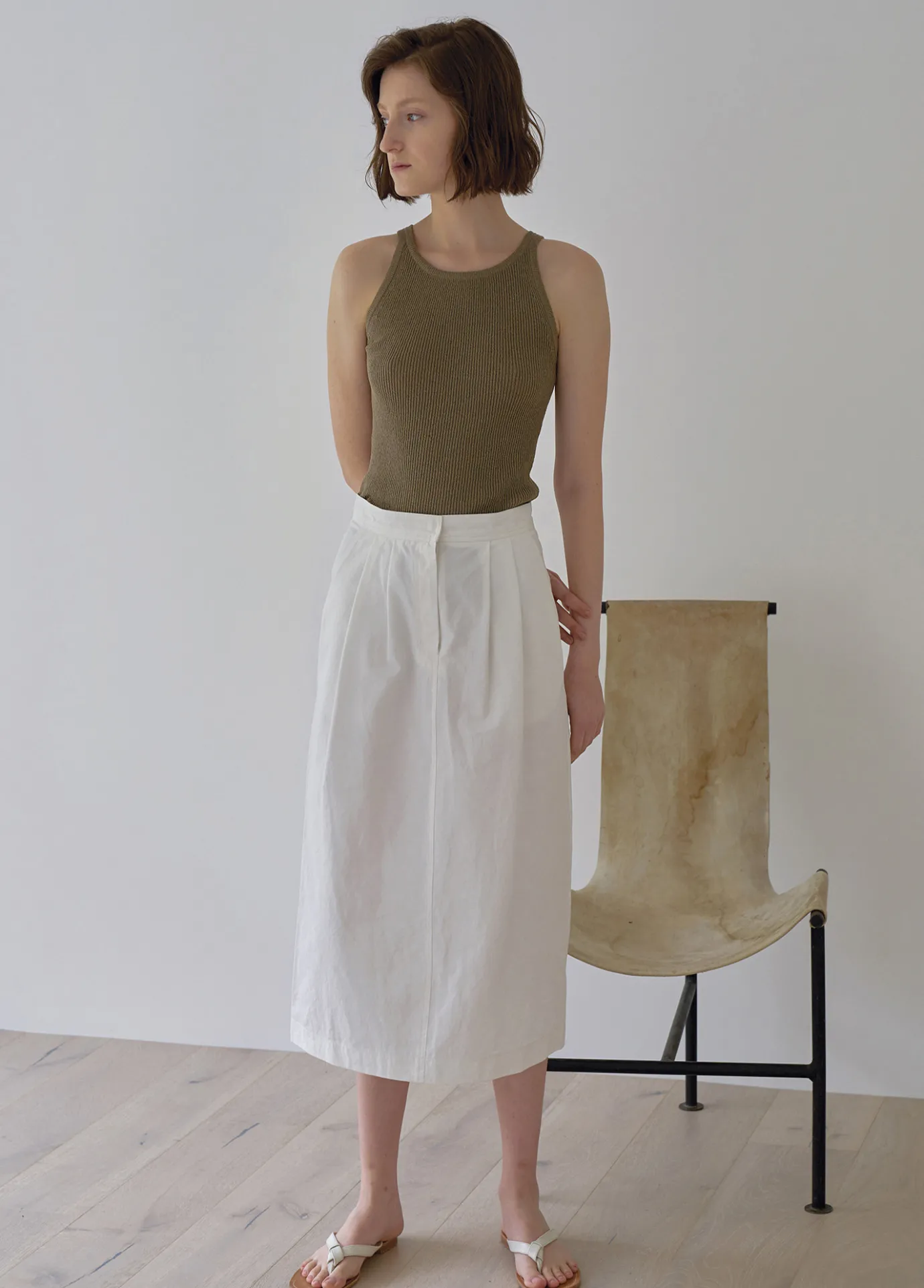 th__knit_sleeveless_khaki_5.webp Nothing written Knitwear-4TH / Knit sleeveless (Khaki)