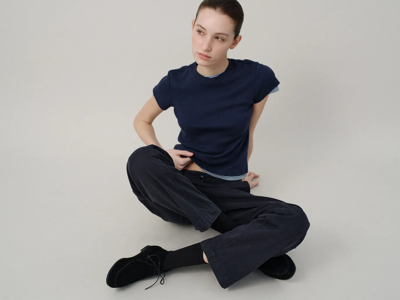 th__s_tshirt_navy_4.webp Nothing written T-shirt-5TH / 90's t-shirt (Navy)