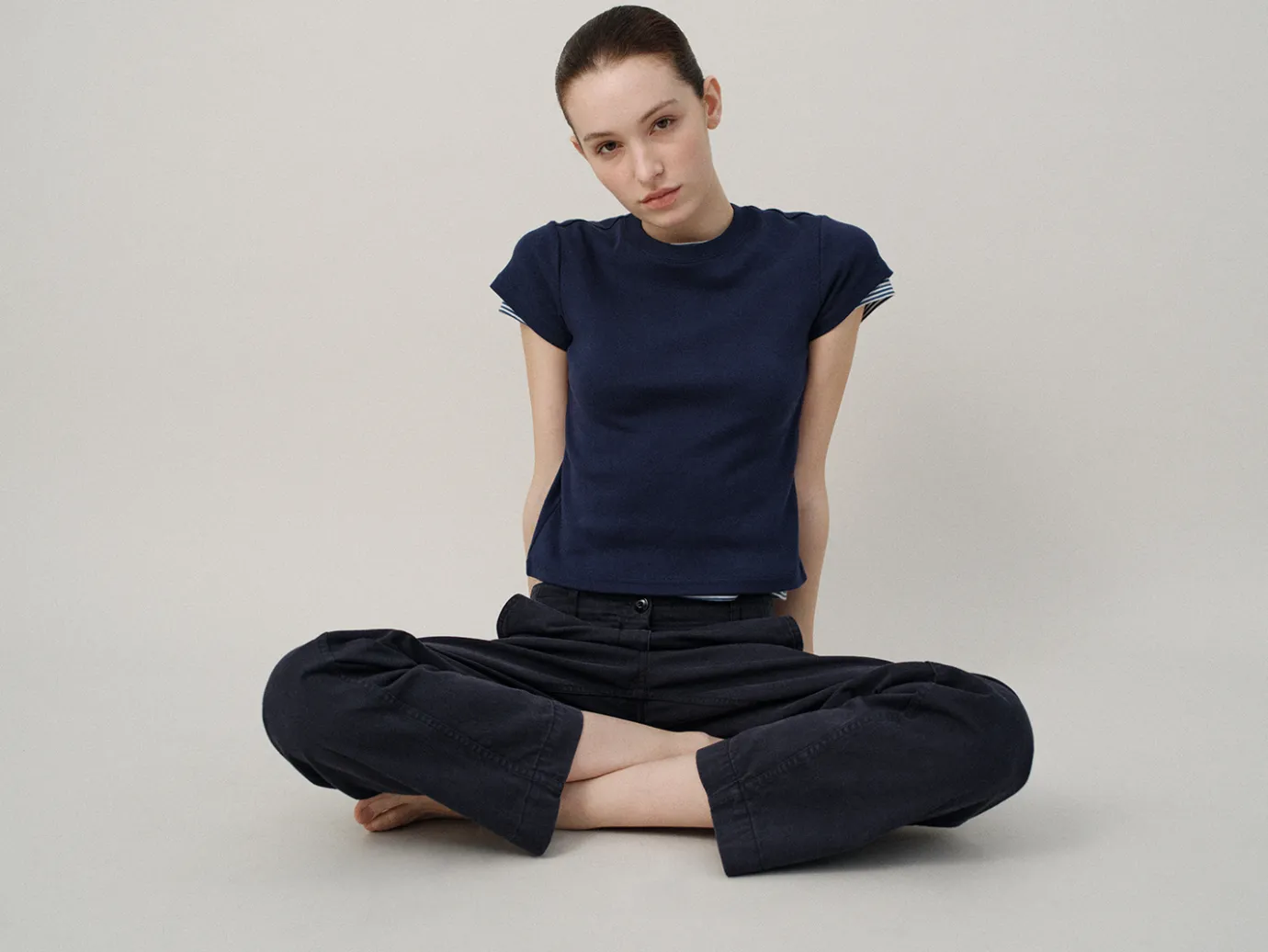 th__s_tshirt_navy_5.webp Nothing written T-shirt-5TH / 90's t-shirt (Navy)