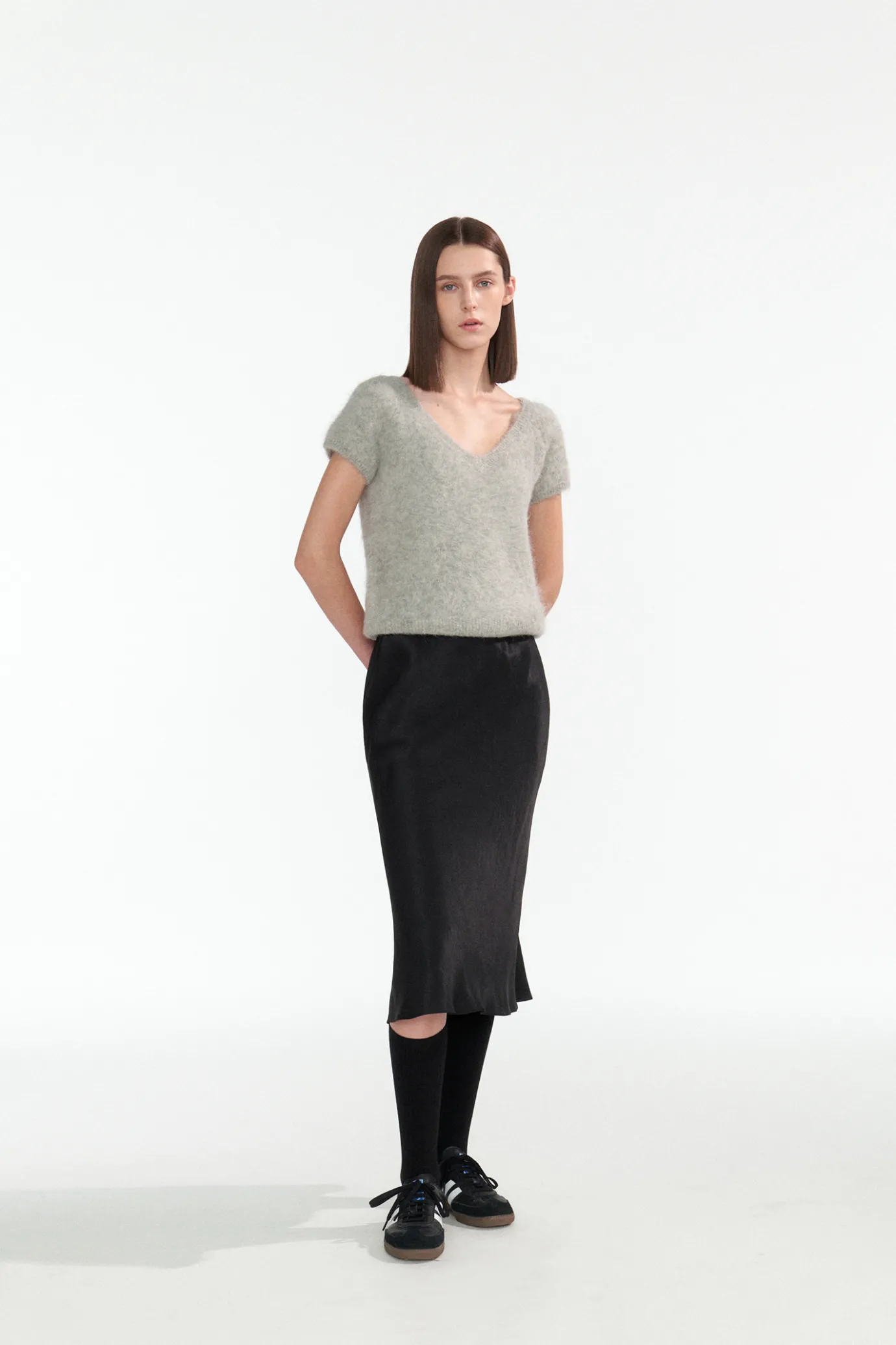 th__satin_flared_skirt_bl_3.webp Nothing written Skirts-4TH / Satin flared skirt (Black)